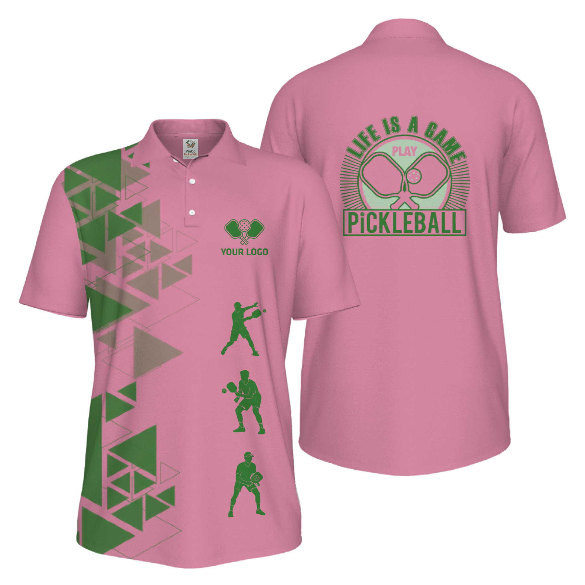 Picklewin Custom Pickleball Life Is A Game UV Protection Men Polo Shirt