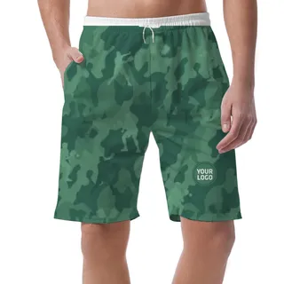Picklewin Custom Pickleball Logo Camo Men's Short Pants Live Preview 