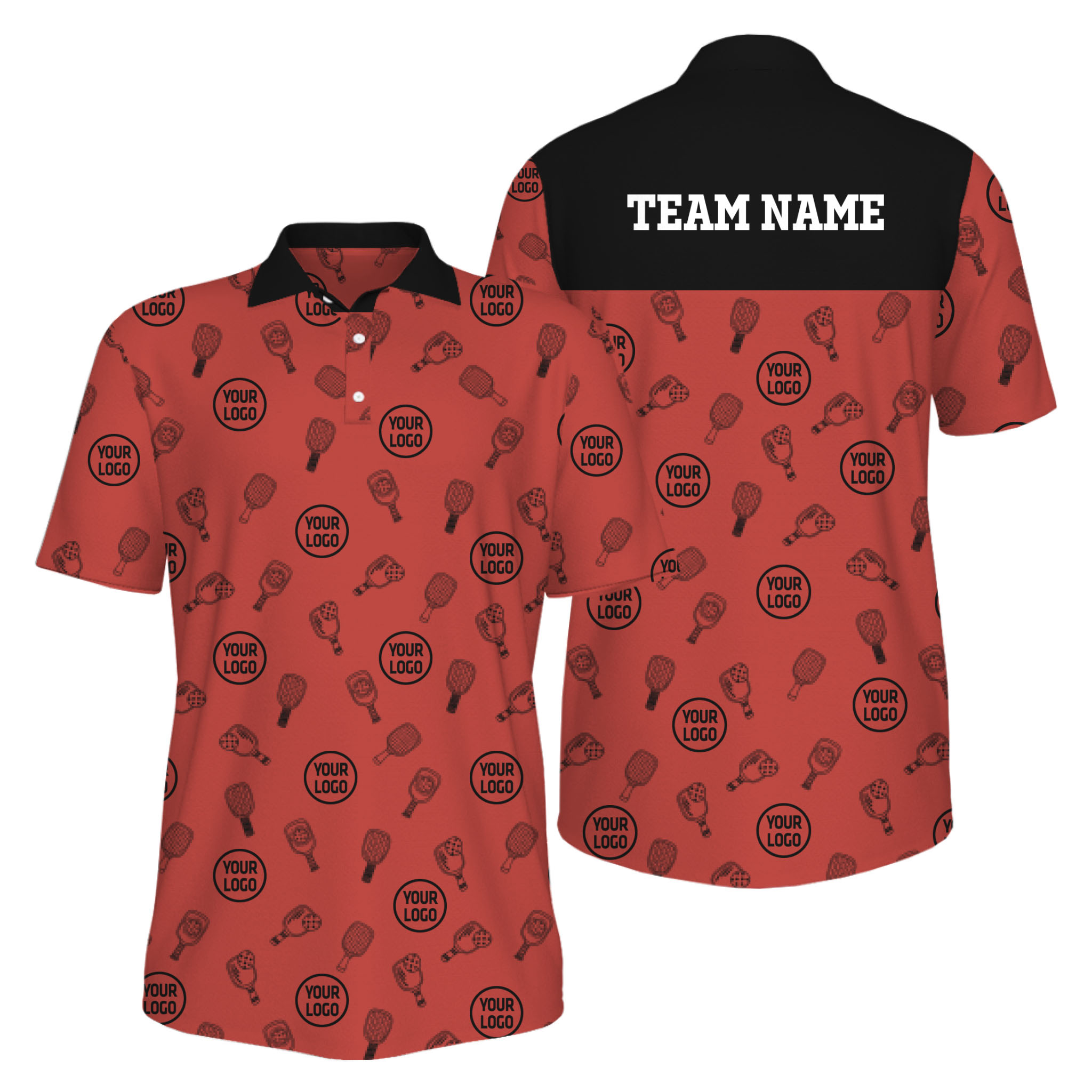 Picklewin Custom Pickleball Polo Shirt For Men With Logos And Preview