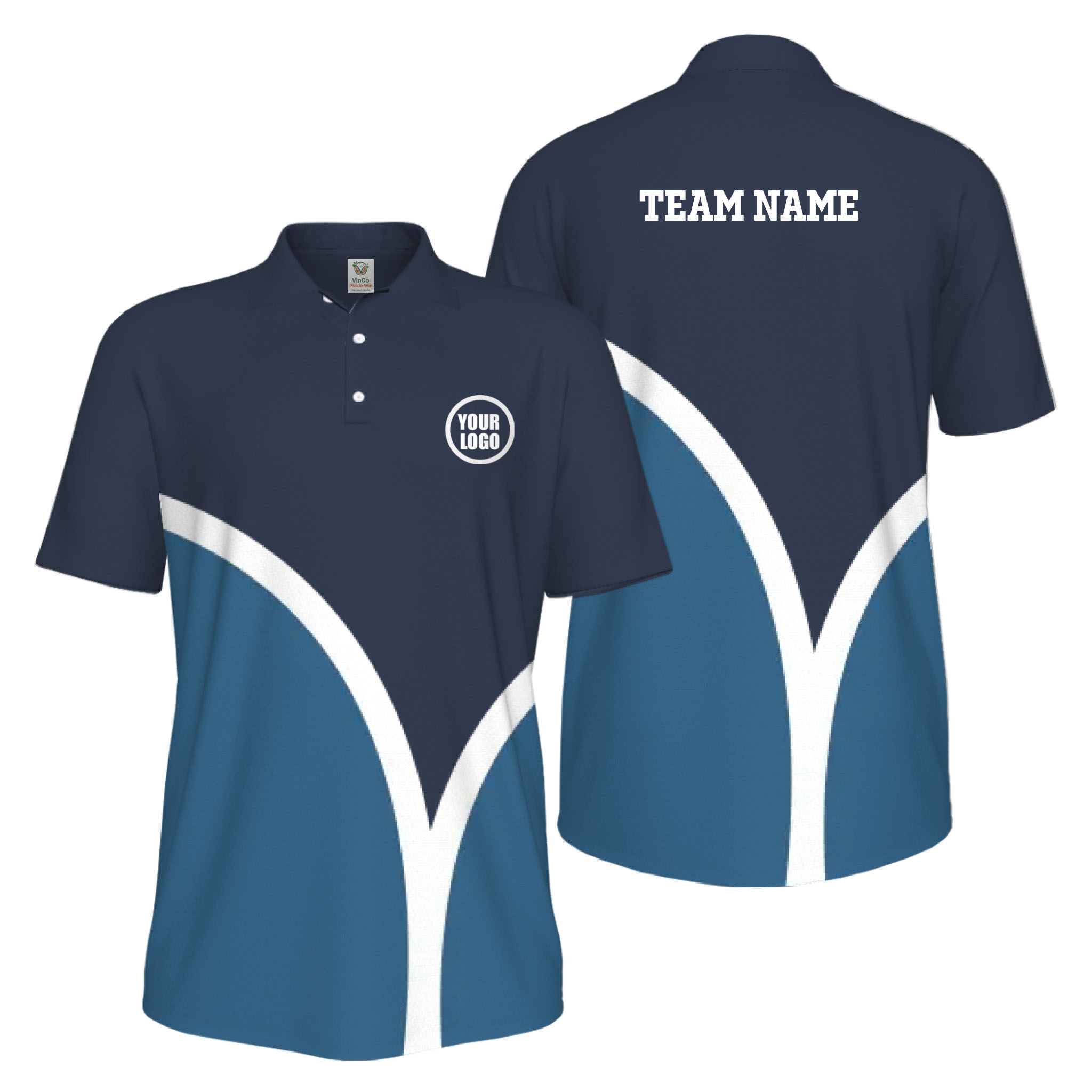 Picklewin Custom Pickleball Smash Shot UV Protection Polo Shirt For Men 