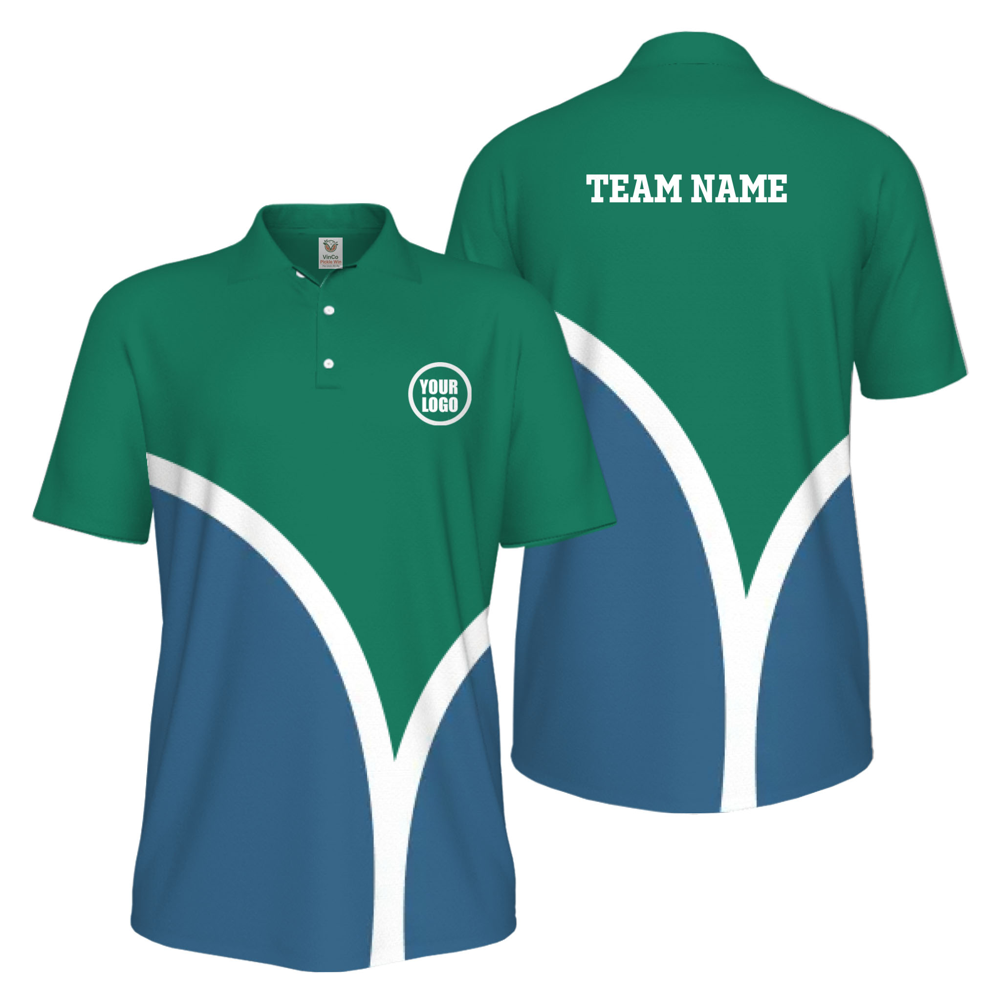Picklewin Custom Pickleball Smash Shot UV Protection Polo Shirt For Men 