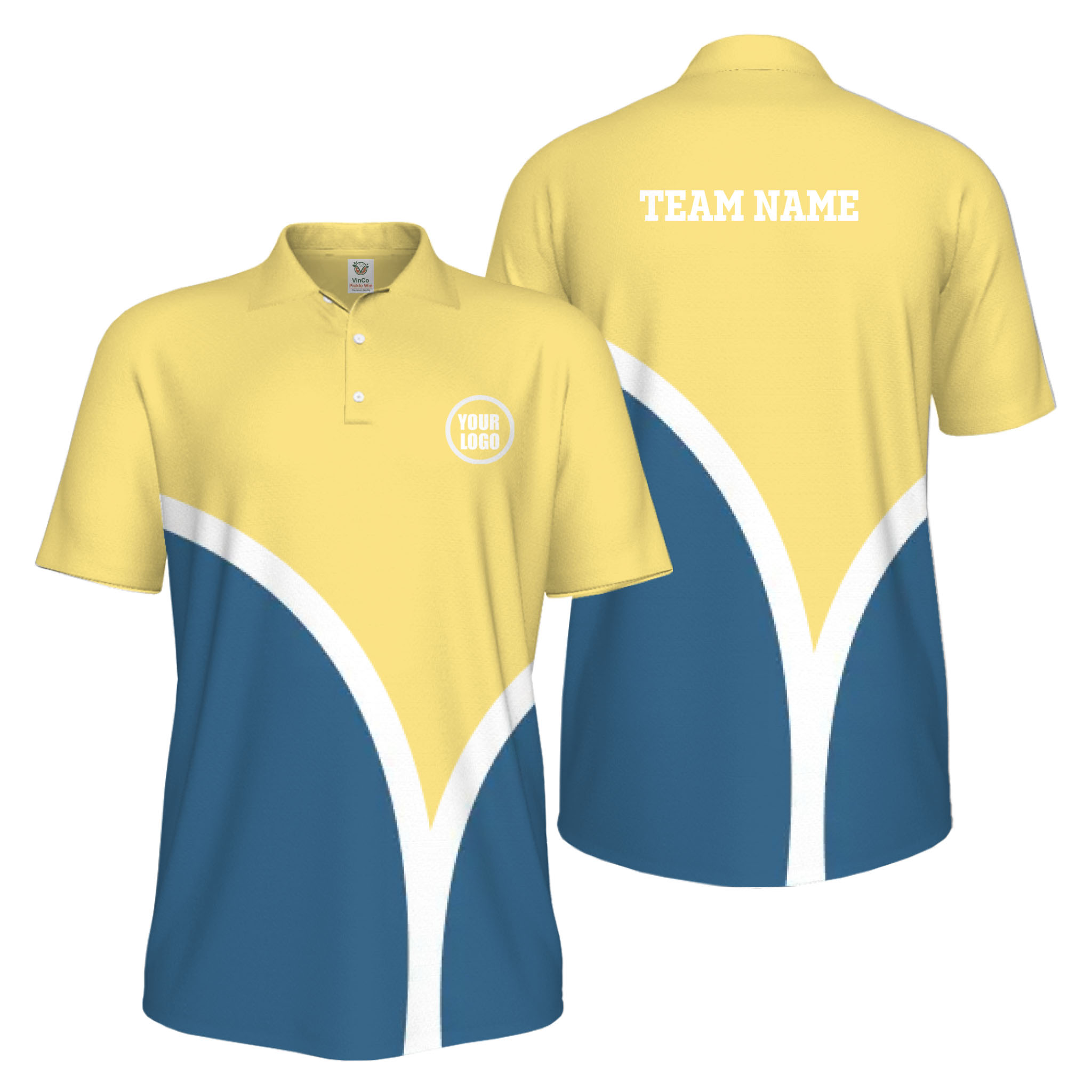 Picklewin Custom Pickleball Smash Shot UV Protection Polo Shirt For Men 
