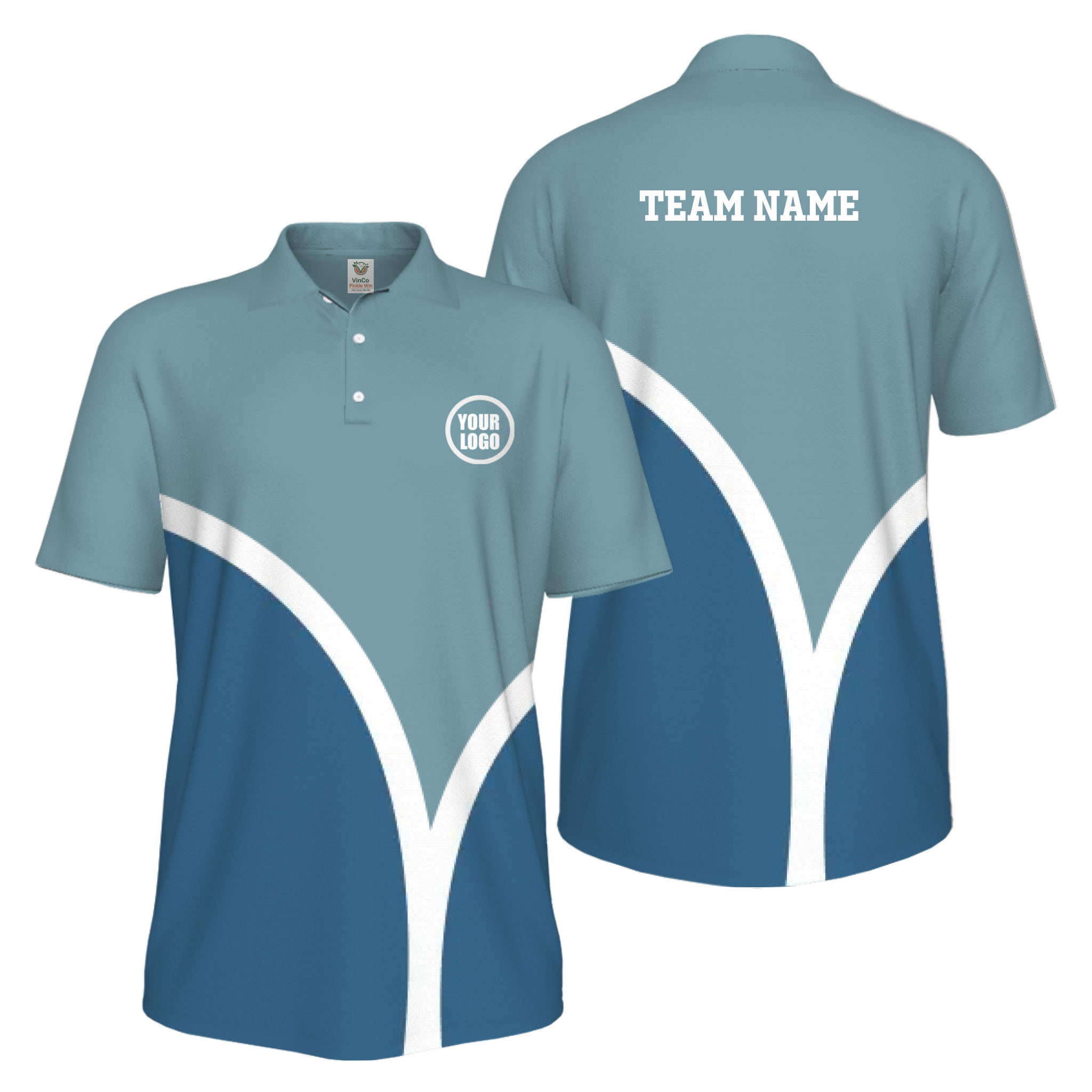 Picklewin Custom Pickleball Smash Shot UV Protection Polo Shirt For Men 