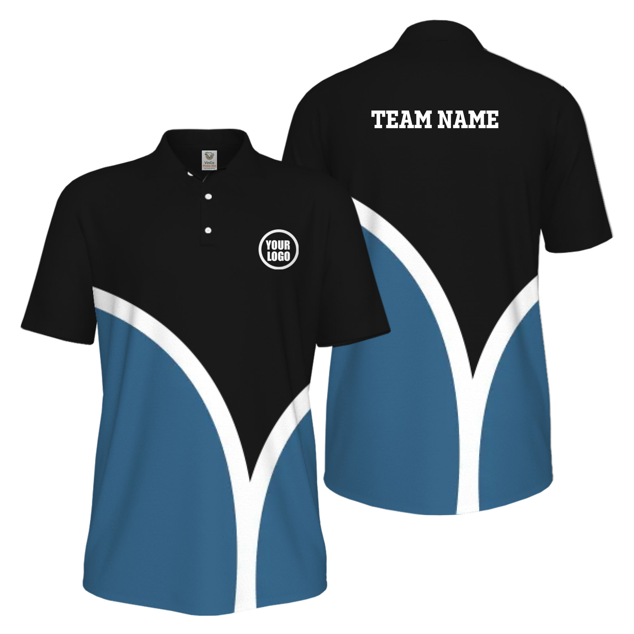 Picklewin Custom Pickleball Smash Shot UV Protection Polo Shirt For Men 
