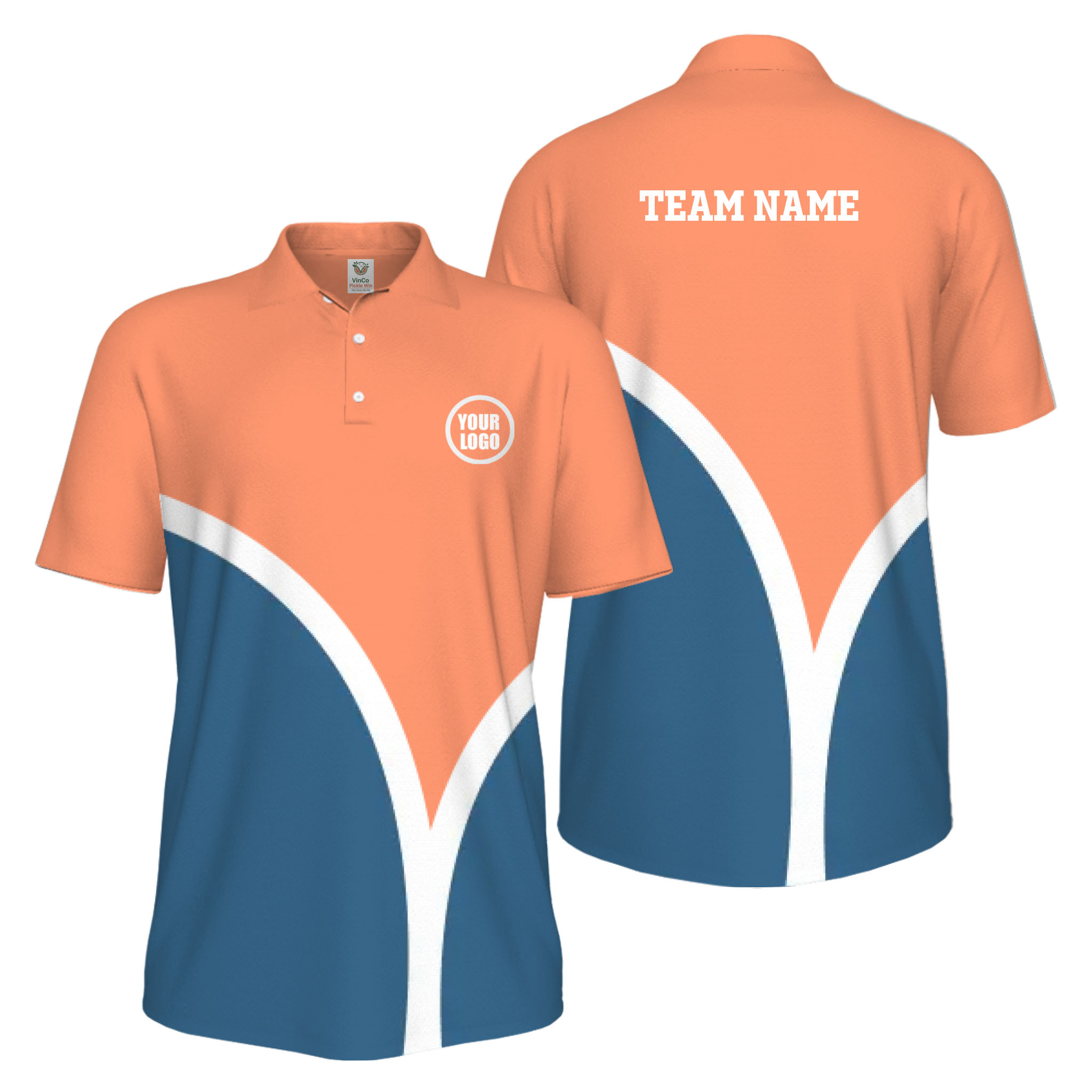 Picklewin Custom Pickleball Smash Shot UV Protection Polo Shirt For Men 