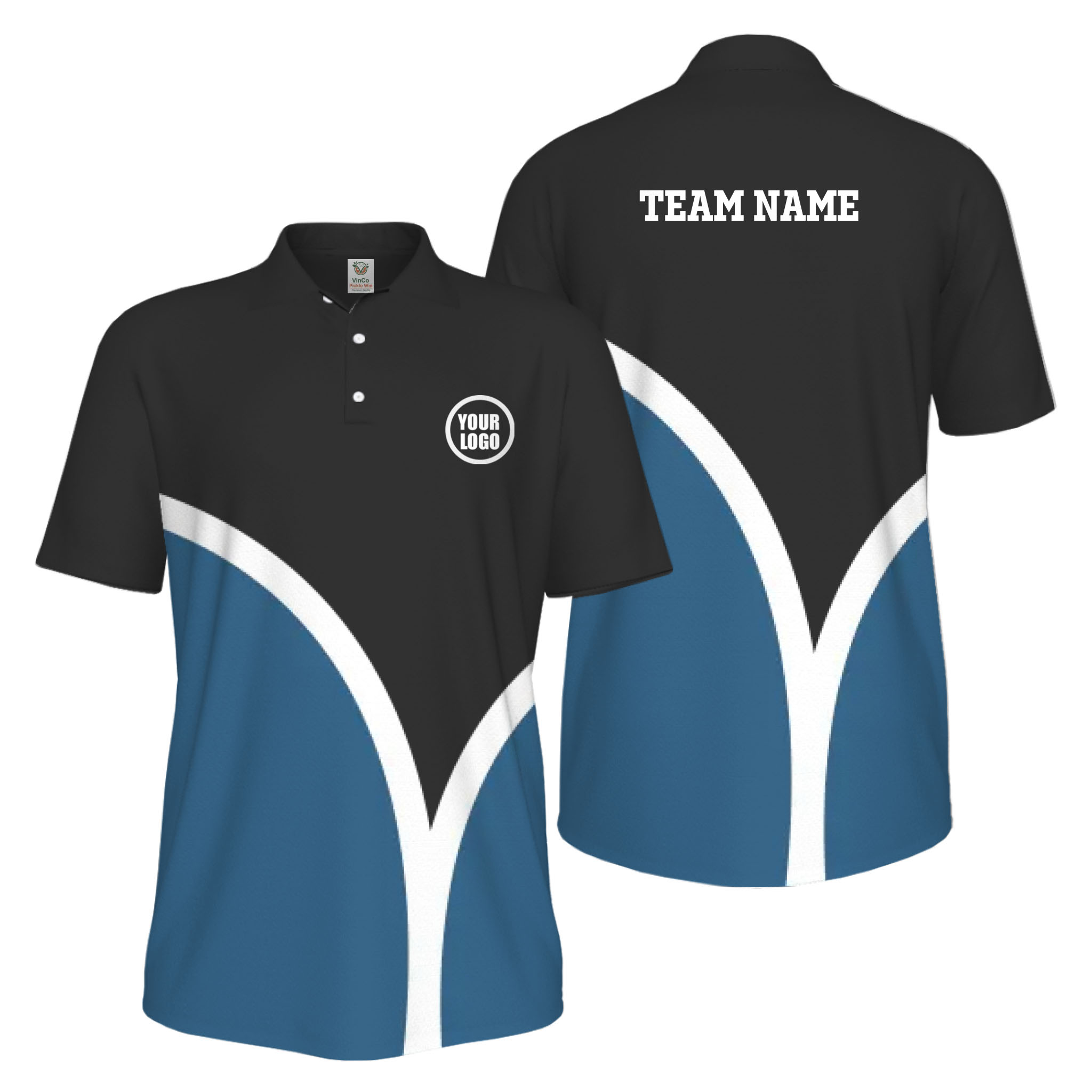 Picklewin Custom Pickleball Smash Shot UV Protection Polo Shirt For Men 