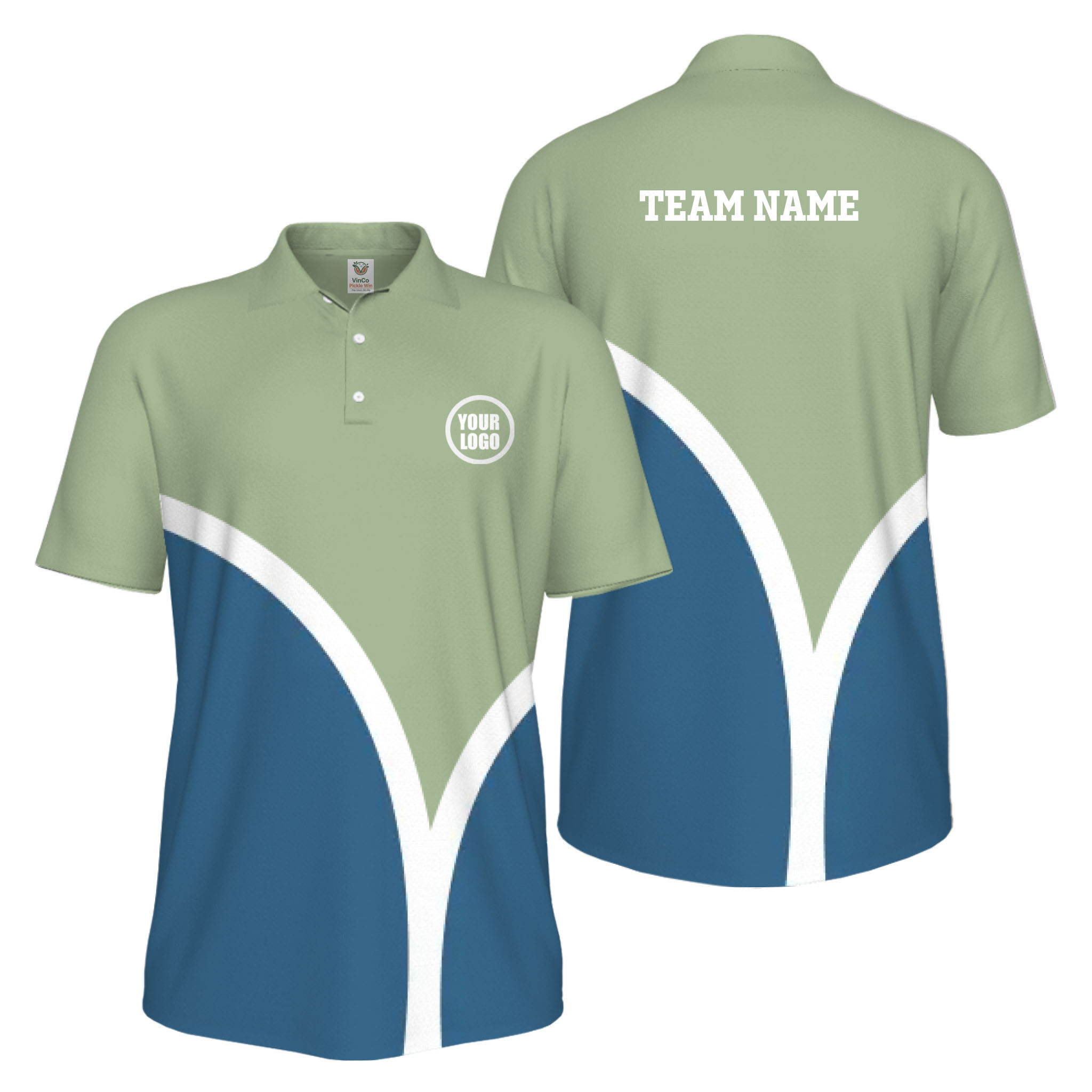 Picklewin Custom Pickleball Smash Shot UV Protection Polo Shirt For Men 