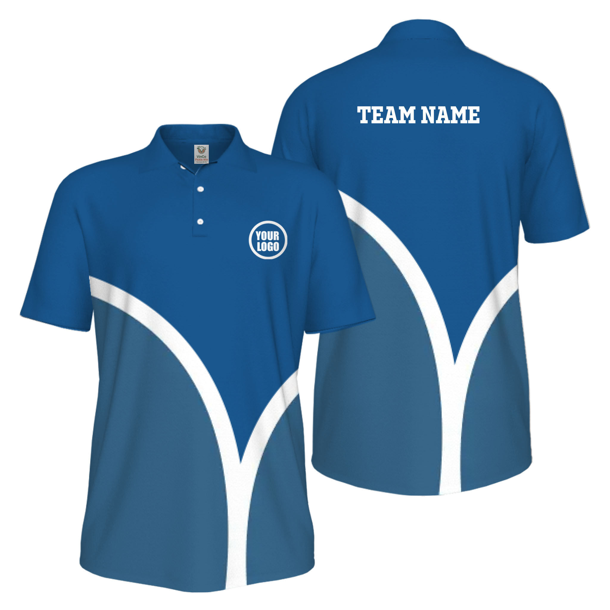 Picklewin Custom Pickleball Smash Shot UV Protection Polo Shirt For Men 