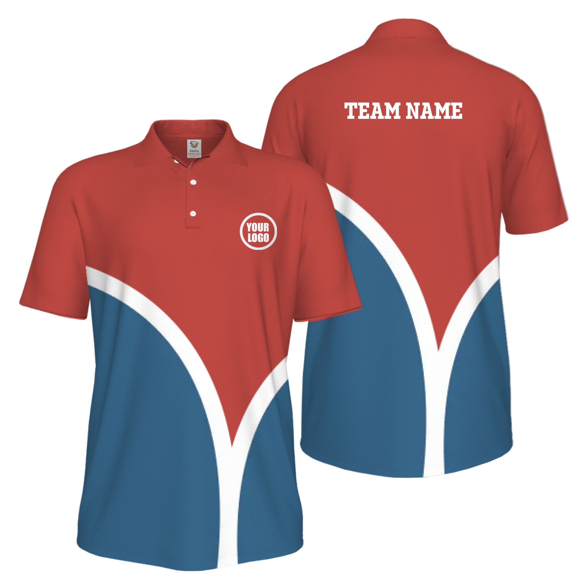 Picklewin Custom Pickleball Smash Shot UV Protection Polo Shirt For Men 