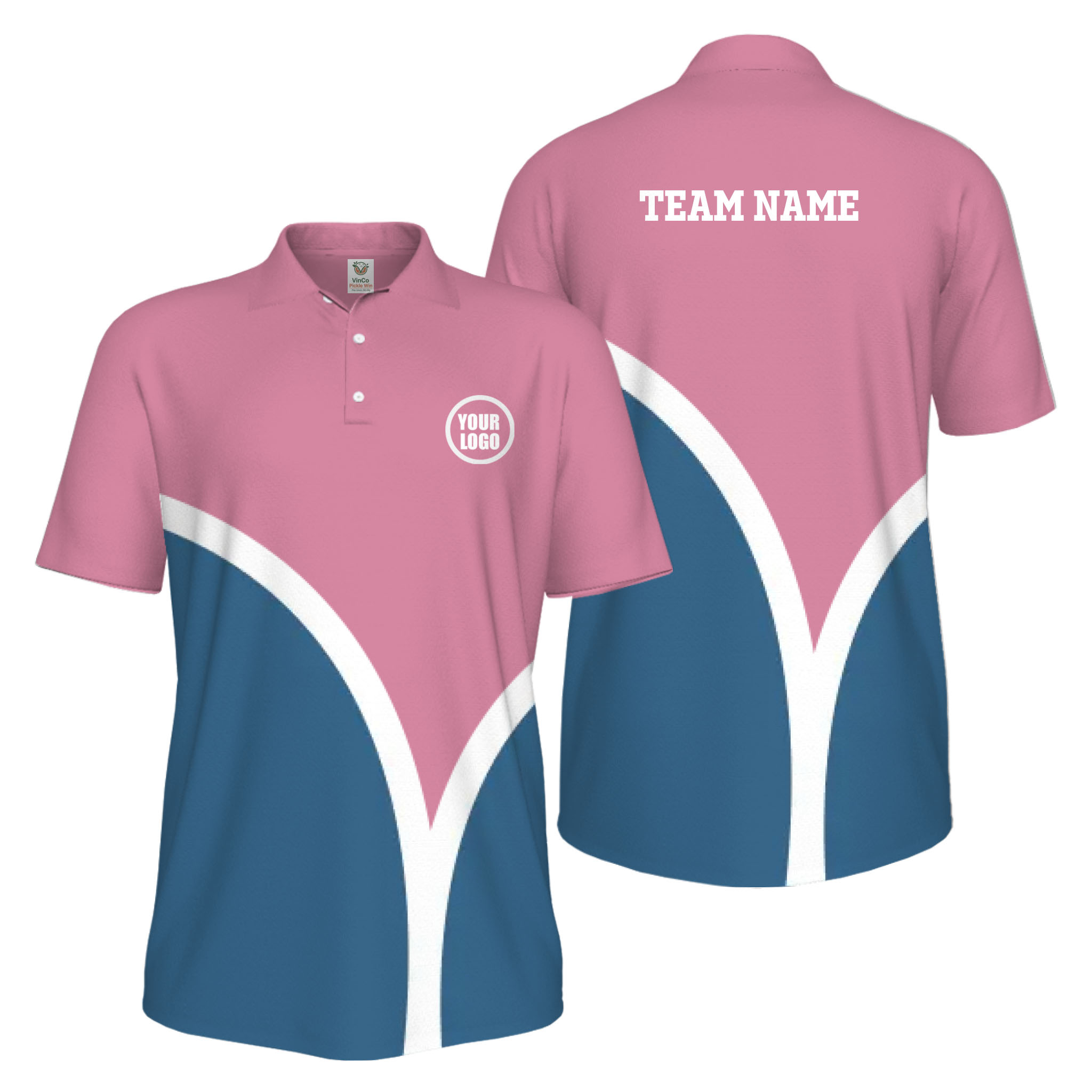 Picklewin Custom Pickleball Smash Shot UV Protection Polo Shirt For Men 