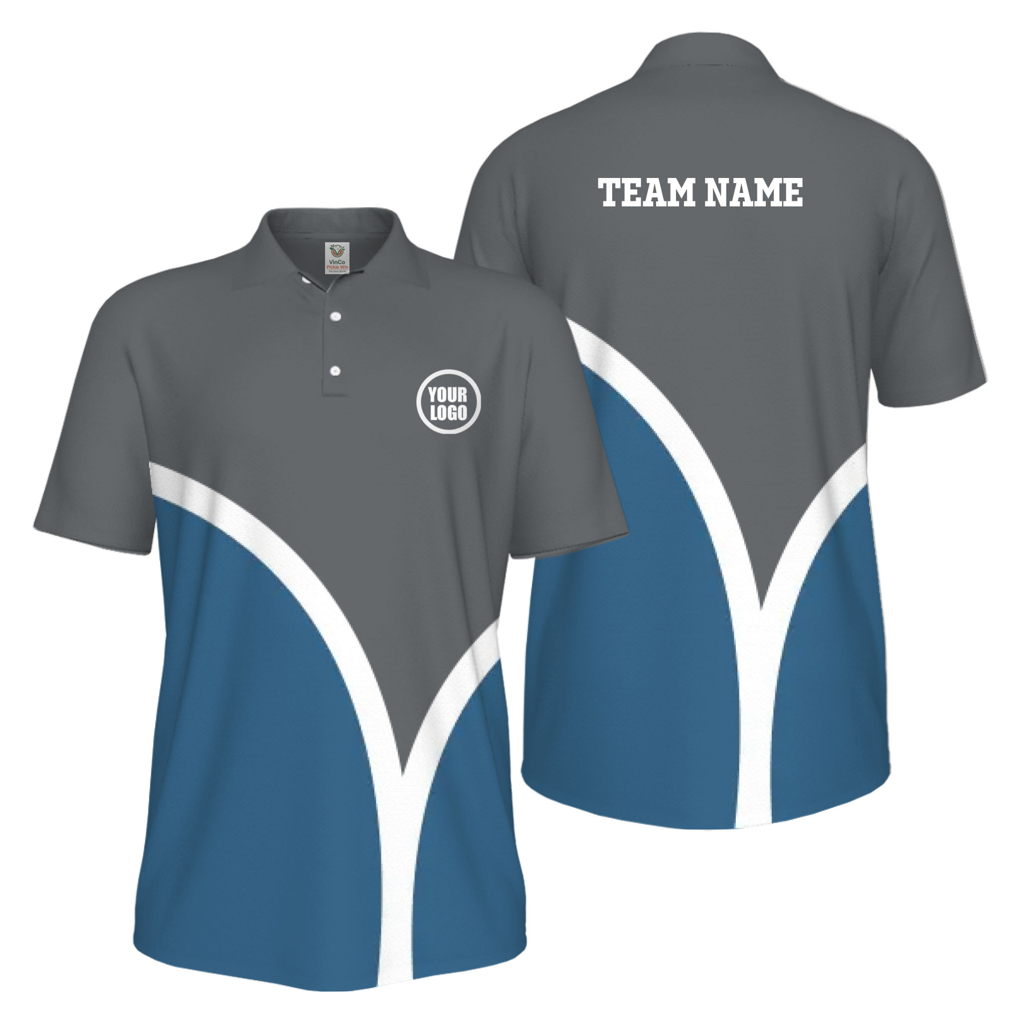 Picklewin Custom Pickleball Smash Shot UV Protection Polo Shirt For Men 
