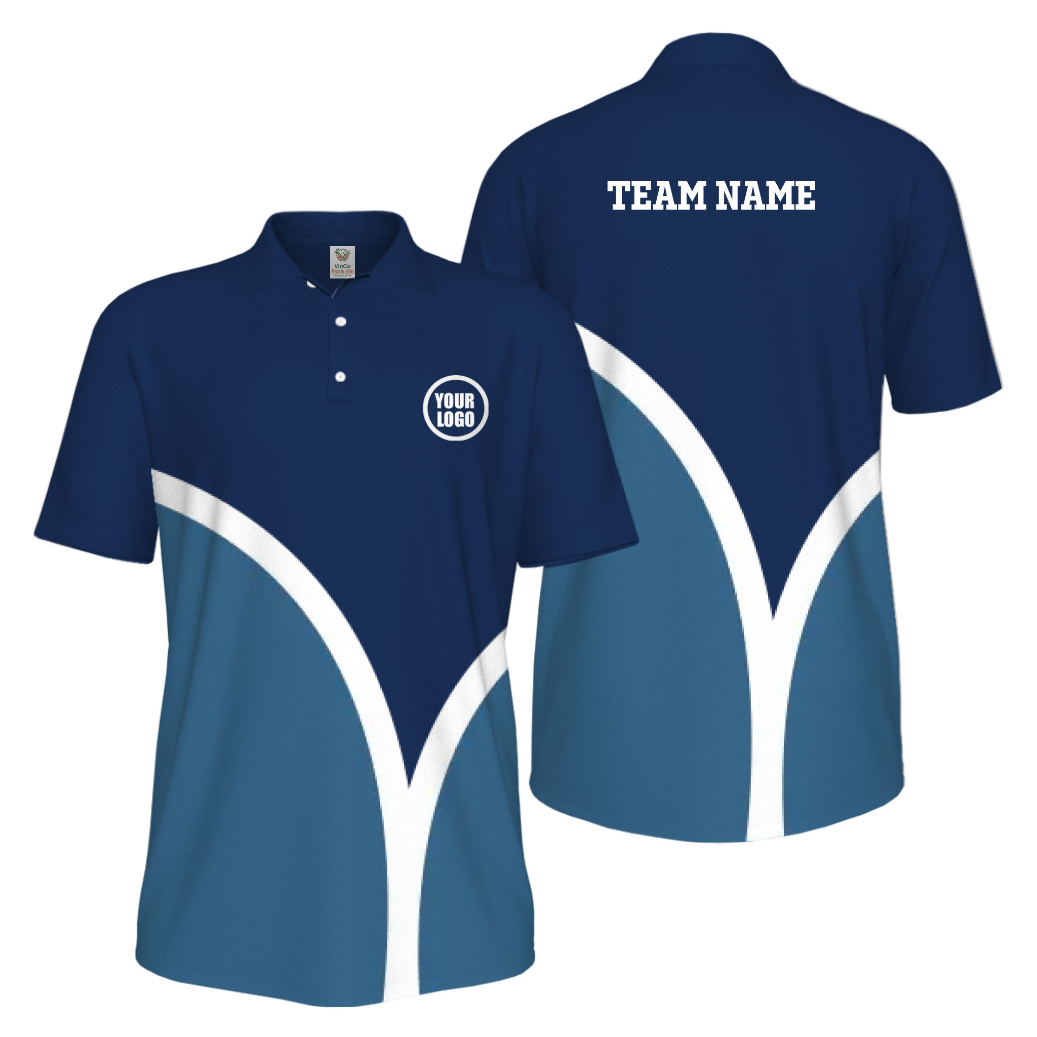 Picklewin Custom Pickleball Smash Shot UV Protection Polo Shirt For Men 