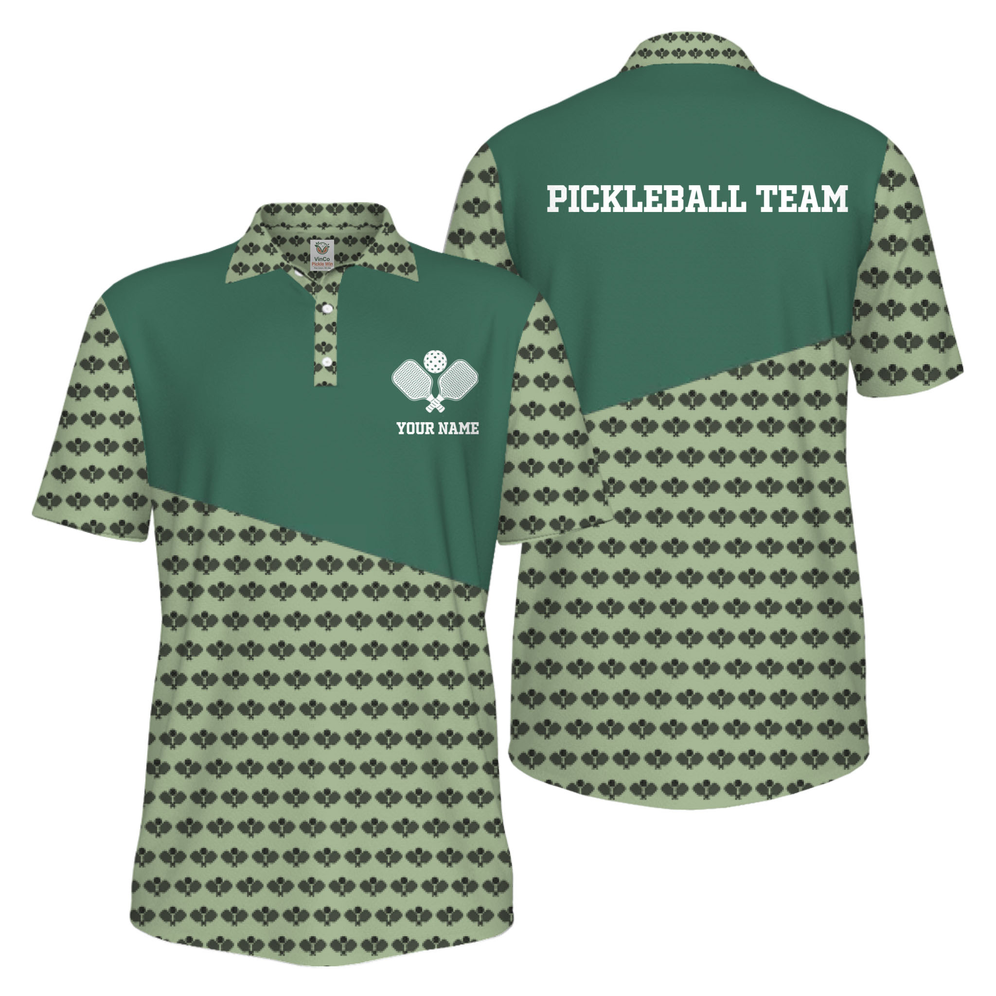 Picklewin Custom Pickleball Team Polo Shirt For Men Live Preview