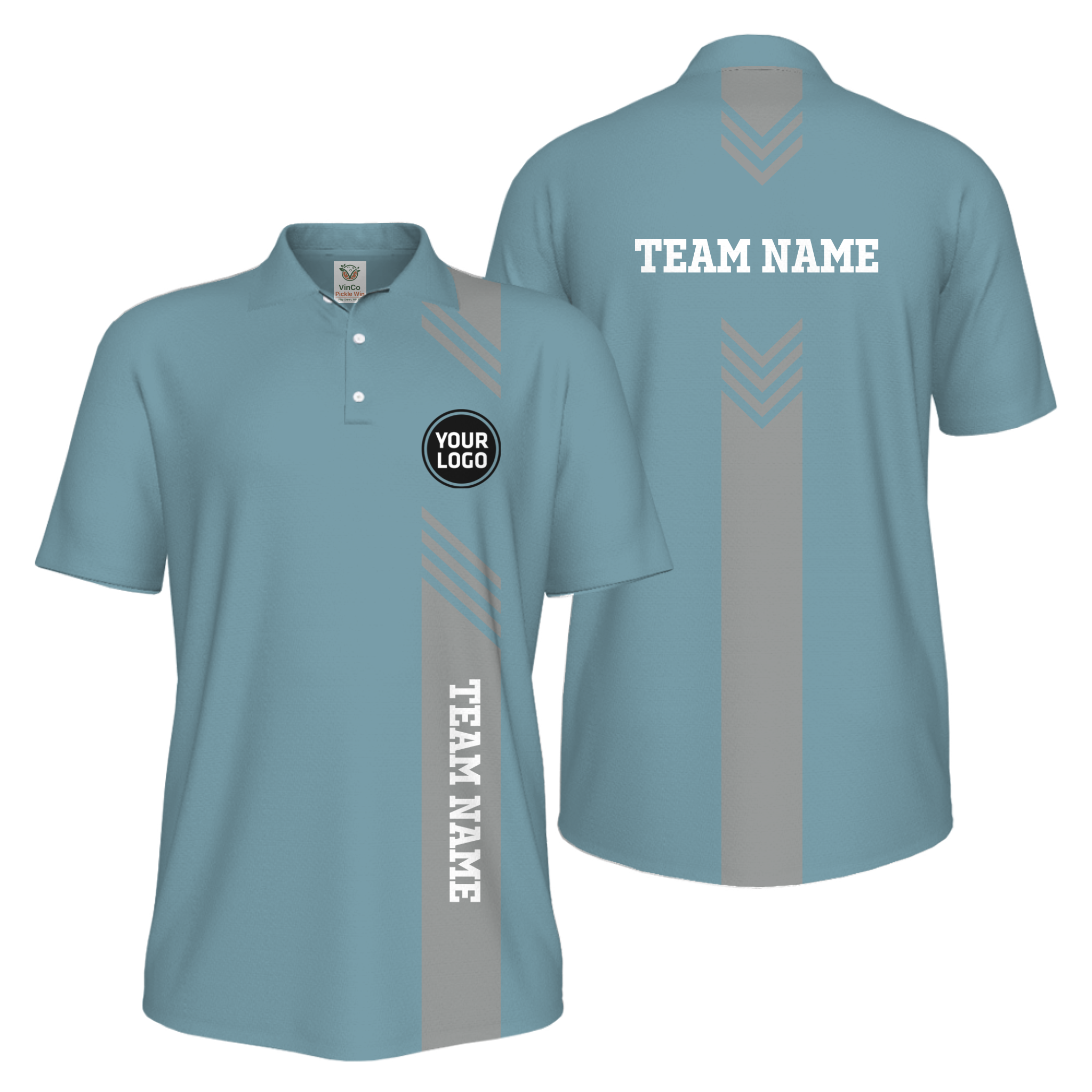 Picklewin Custom Pickleball Team UV Protection Men Polo Shirt Live Preview