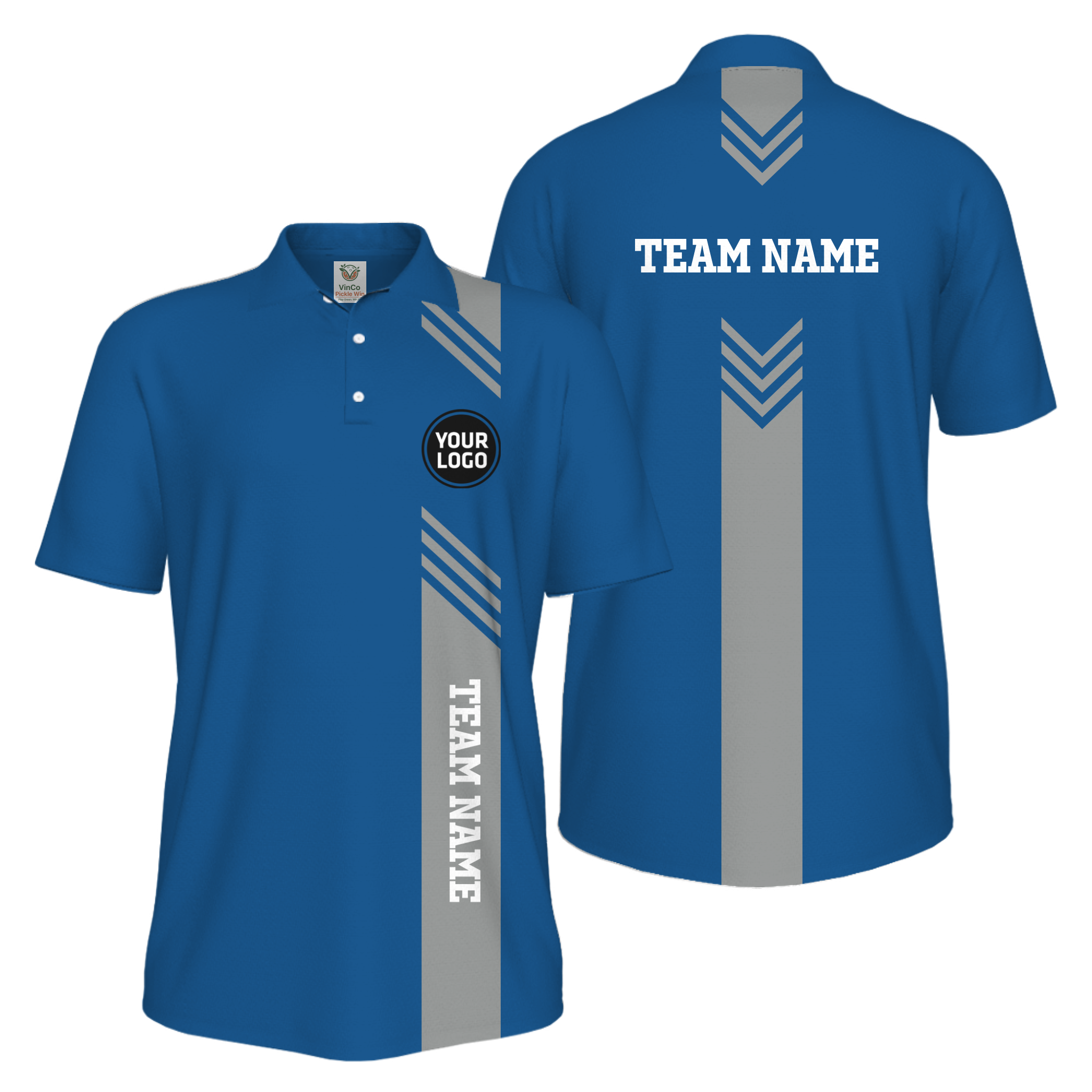 Picklewin Custom Pickleball Team UV Protection Men Polo Shirt Live Preview
