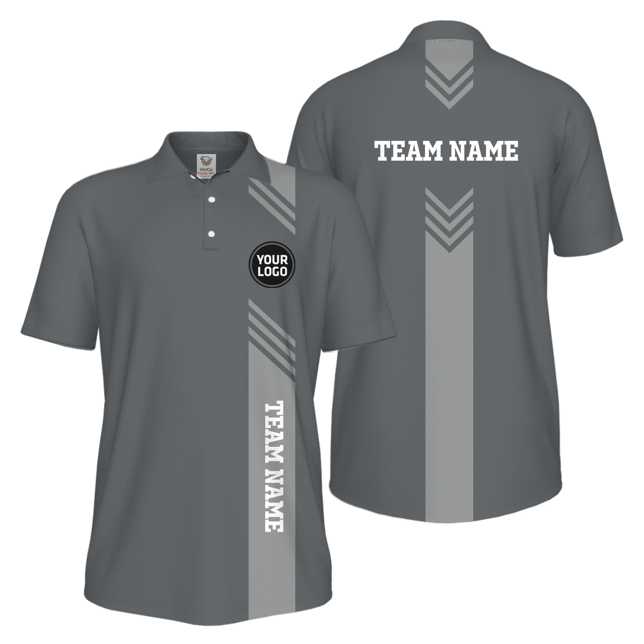 Picklewin Custom Pickleball Team UV Protection Men Polo Shirt Live Preview