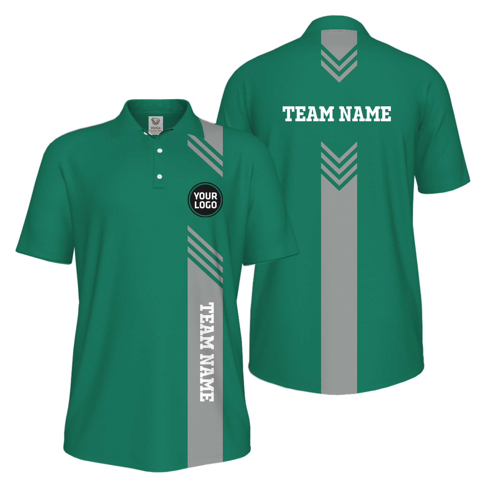 Picklewin Custom Pickleball Team UV Protection Men Polo Shirt Live Preview
