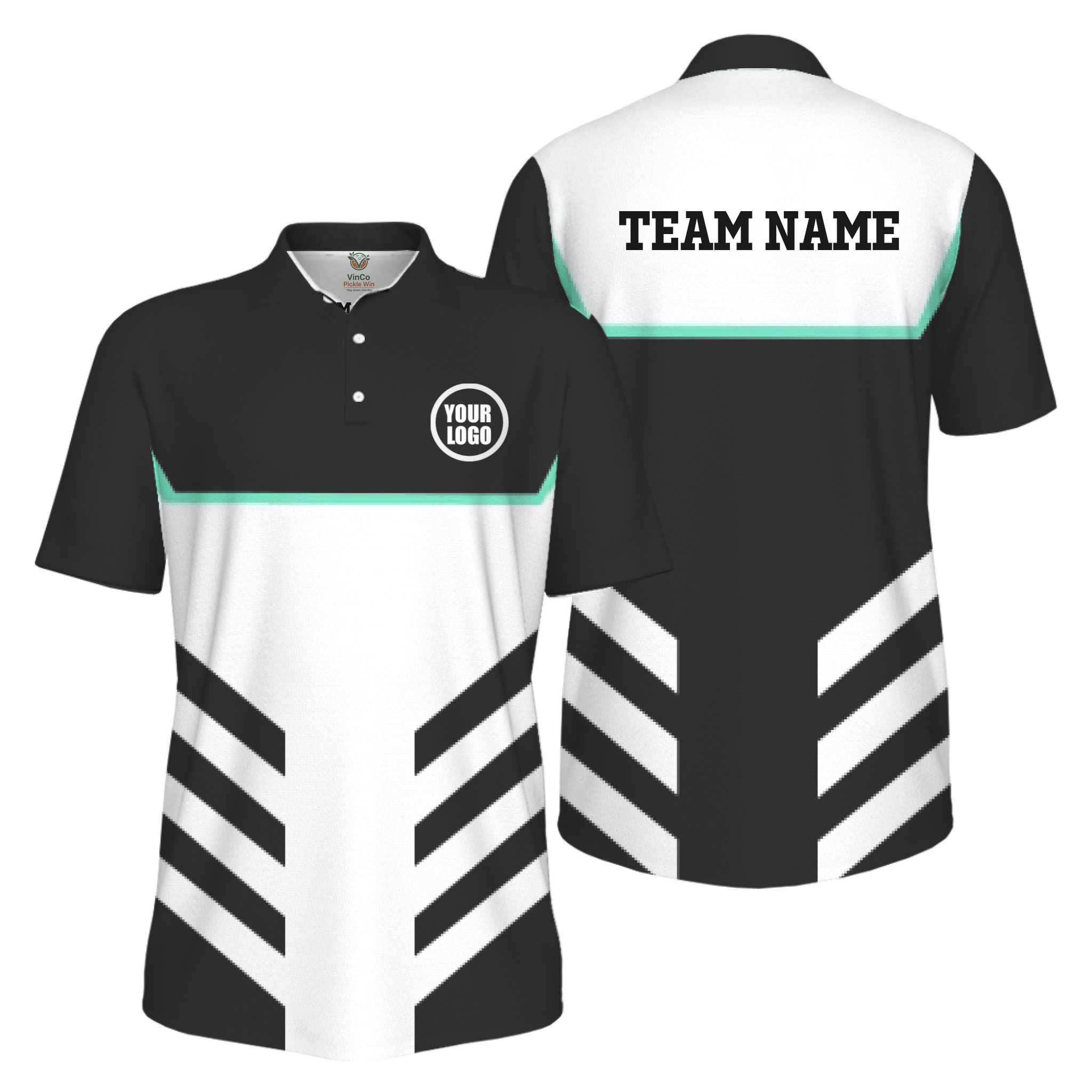 Picklewin Custom Pickleball Team UV Protection Men Polo Shirts