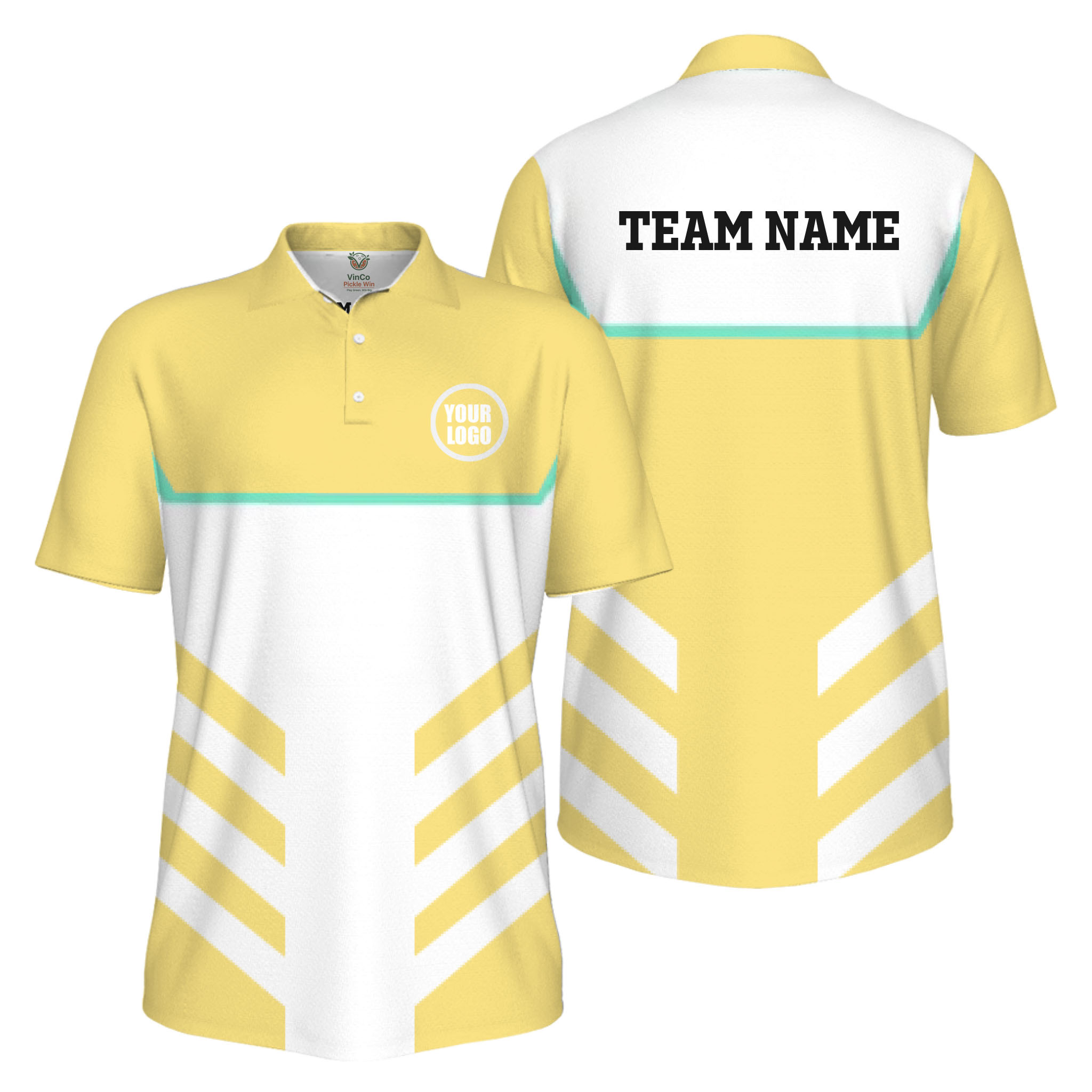 Picklewin Custom Pickleball Team UV Protection Men Polo Shirts