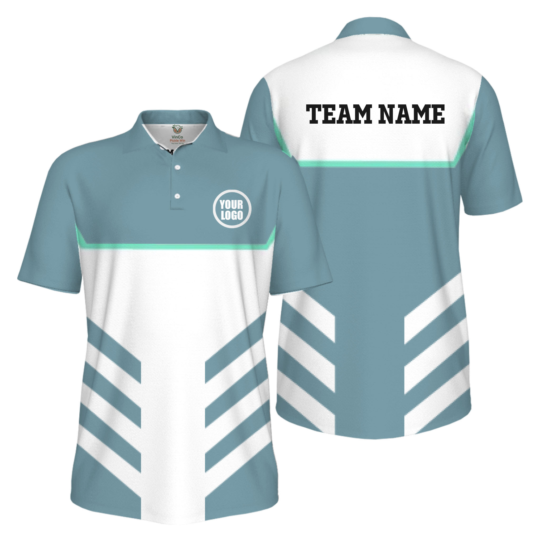 Picklewin Custom Pickleball Team UV Protection Men Polo Shirts