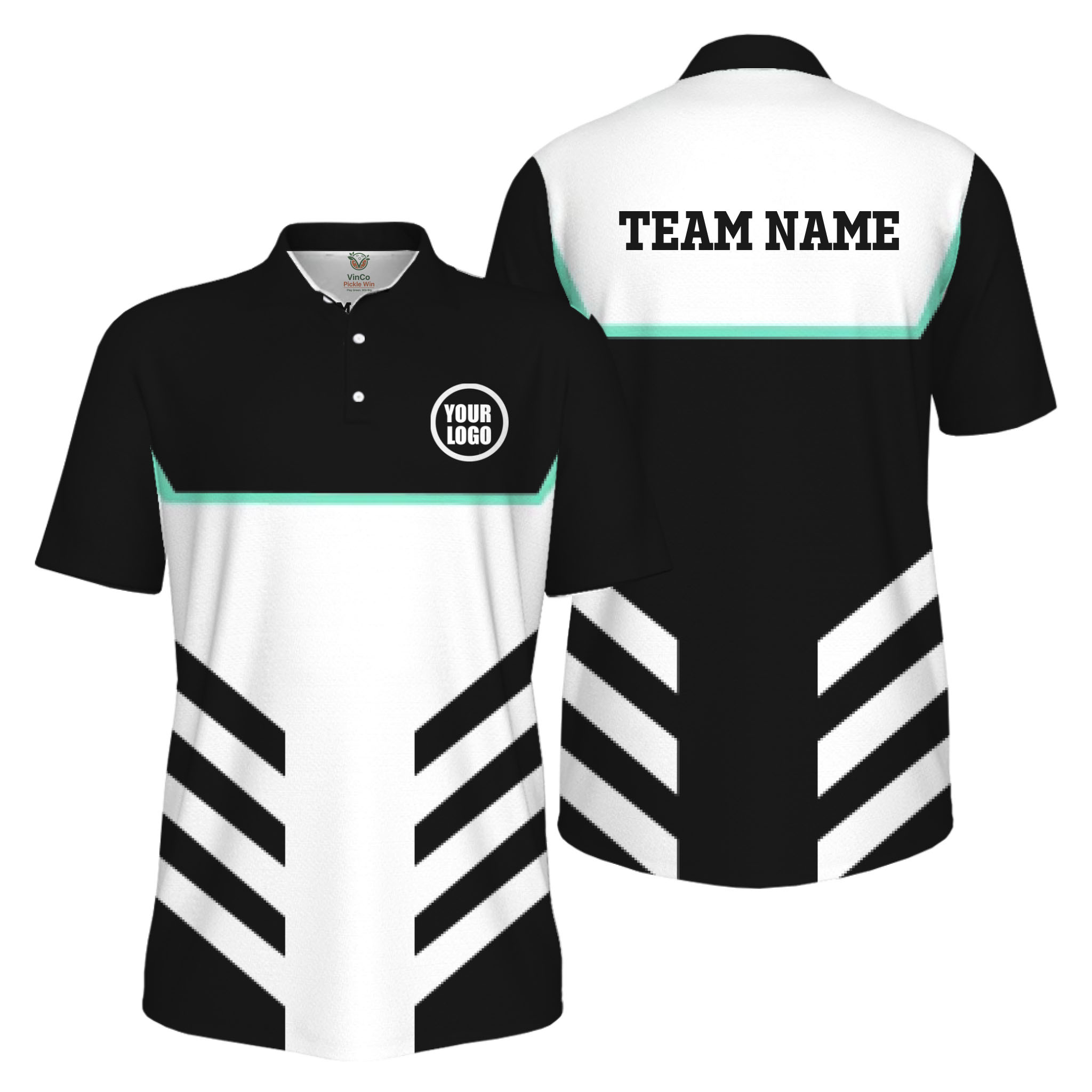 Picklewin Custom Pickleball Team UV Protection Men Polo Shirts