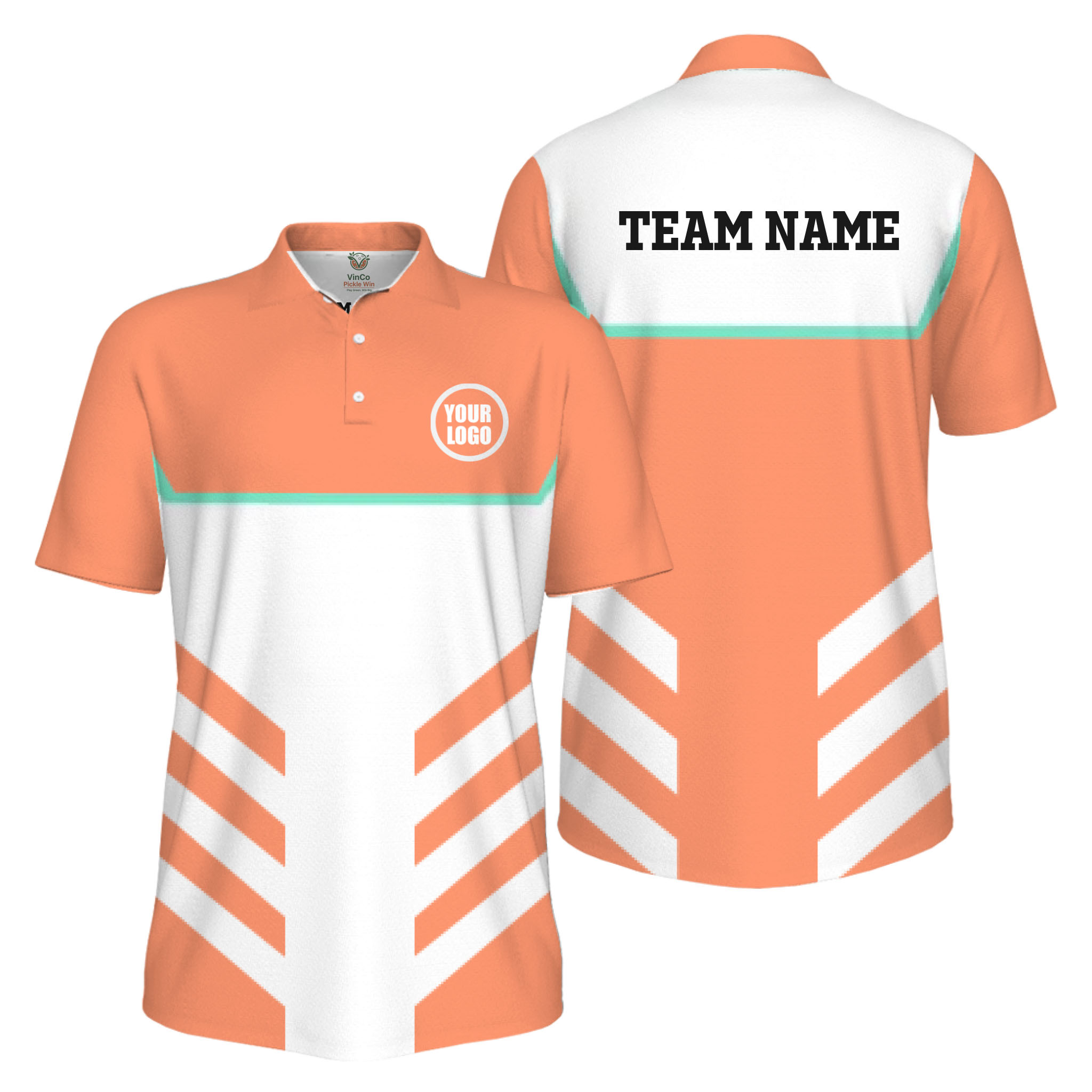 Picklewin Custom Pickleball Team UV Protection Men Polo Shirts