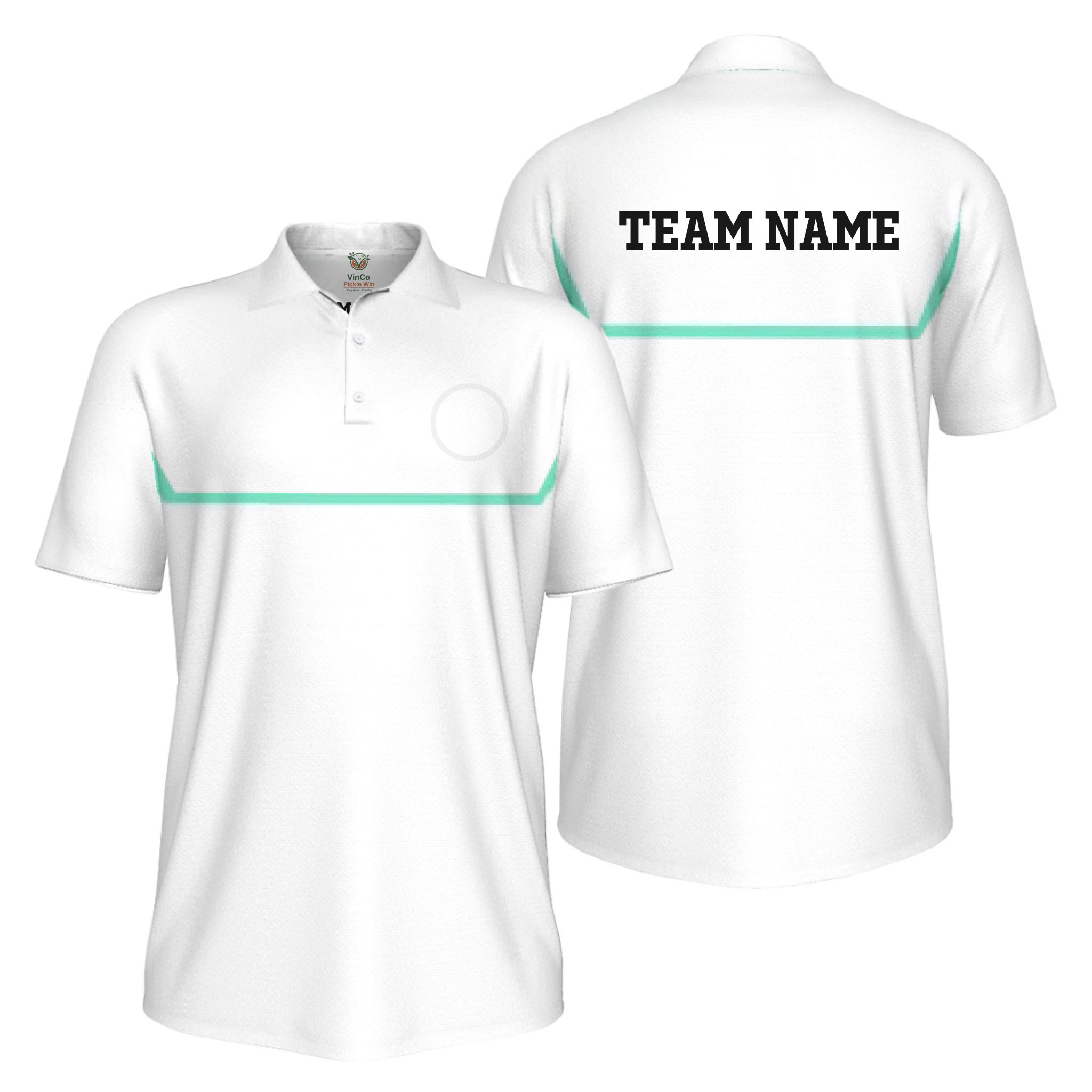 Picklewin Custom Pickleball Team UV Protection Men Polo Shirts
