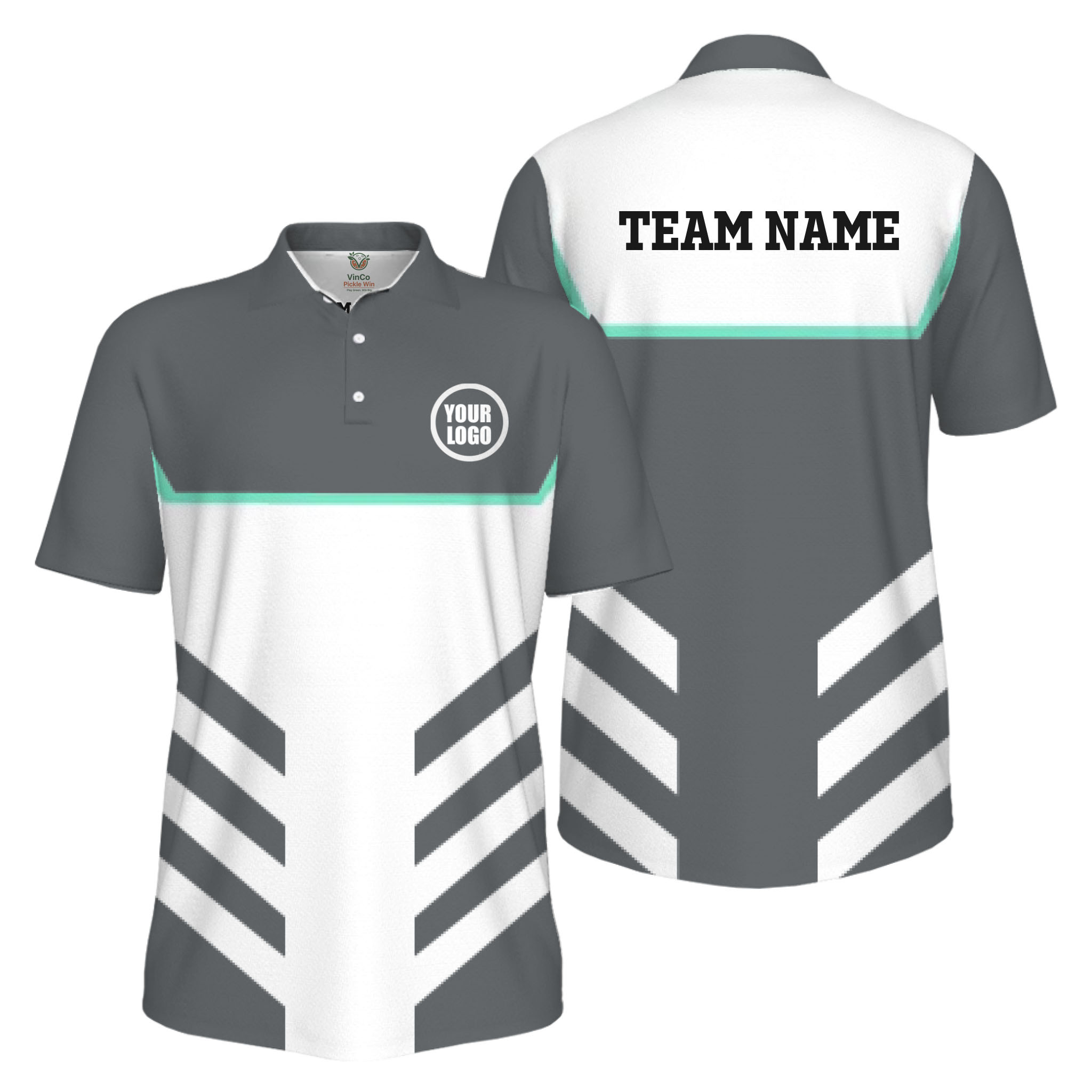 Picklewin Custom Pickleball Team UV Protection Men Polo Shirts