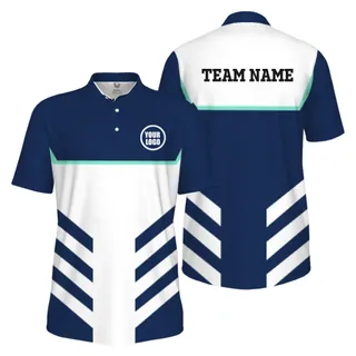 Picklewin Custom Pickleball Team UV Protection Men Polo Shirts – alternate