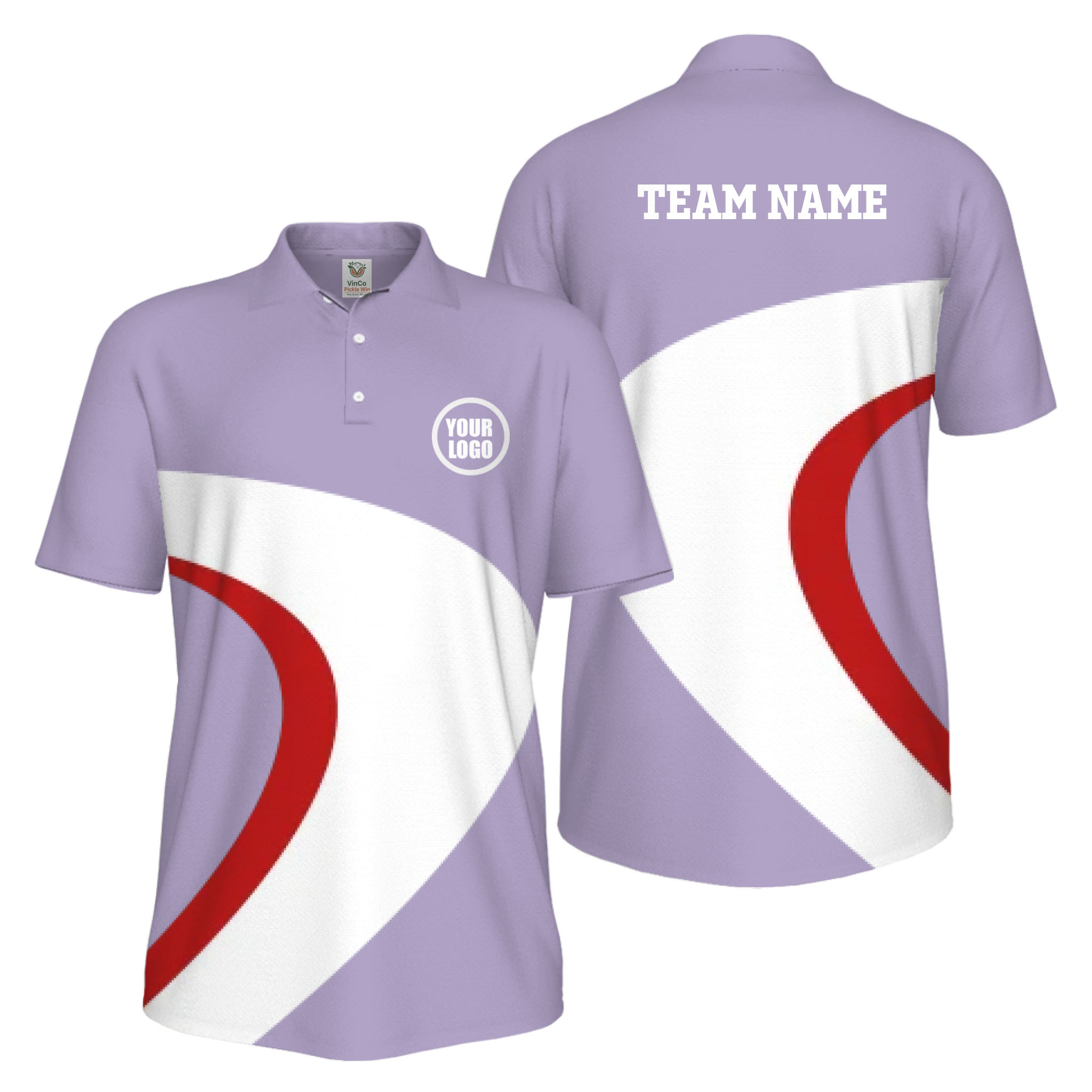 Picklewin Custom Pickleball Team UV Protection Mens Polo Shirt
