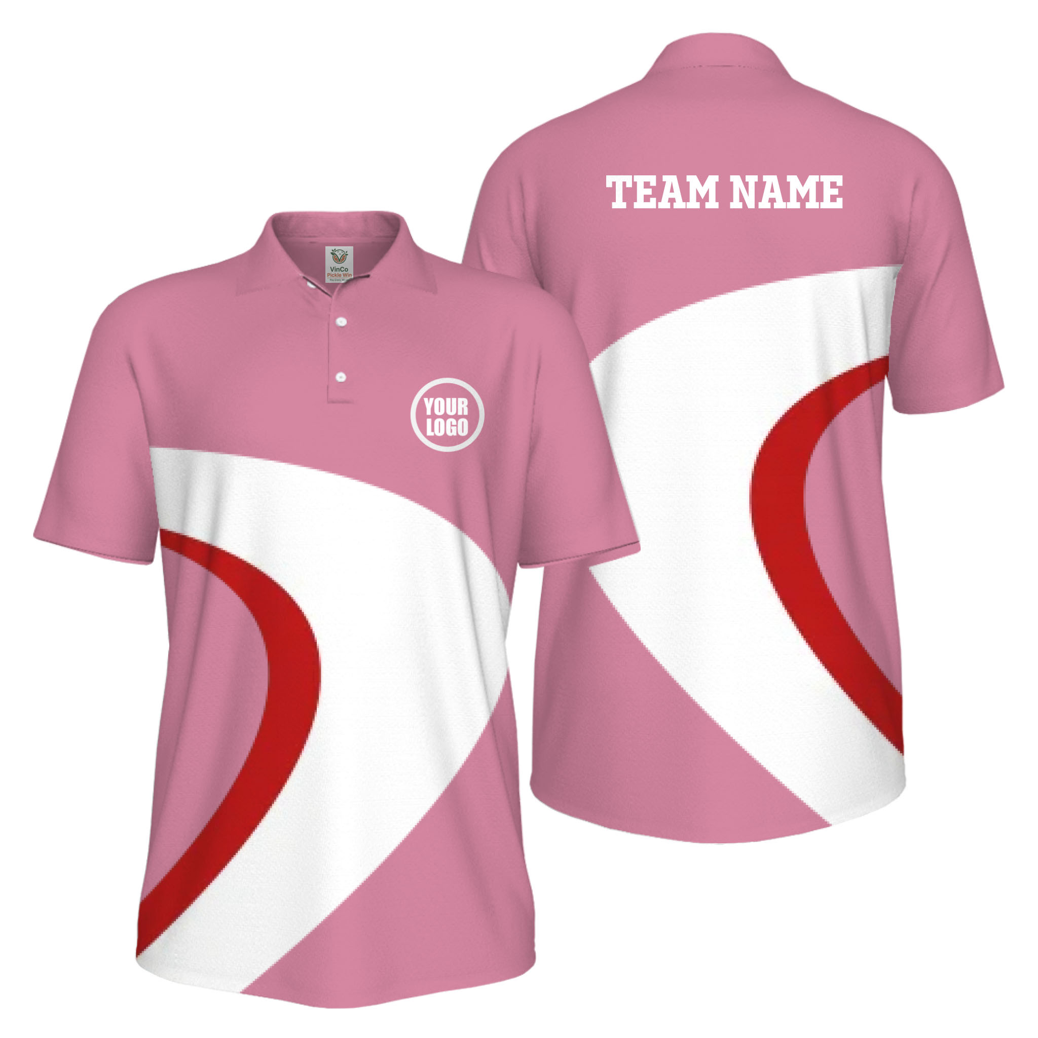 Picklewin Custom Pickleball Team UV Protection Mens Polo Shirt