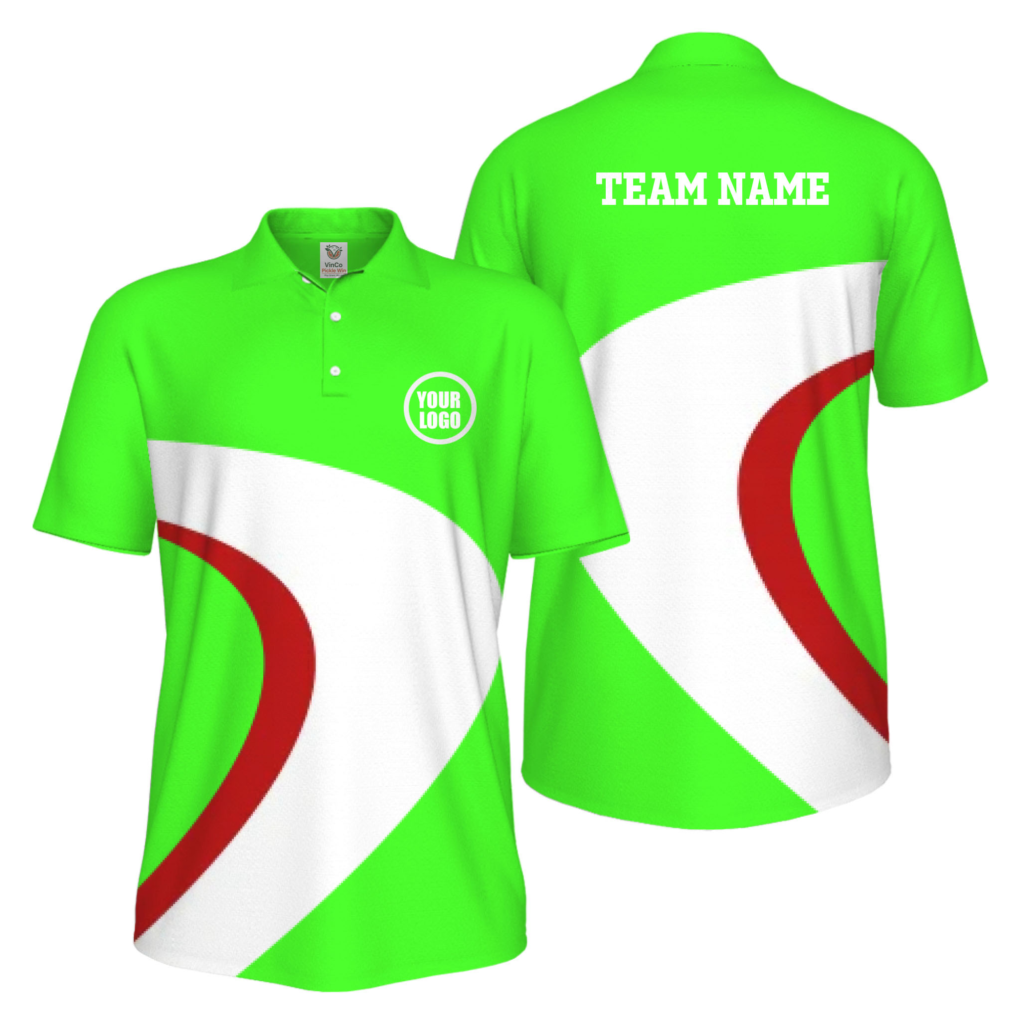 Picklewin Custom Pickleball Team UV Protection Mens Polo Shirt