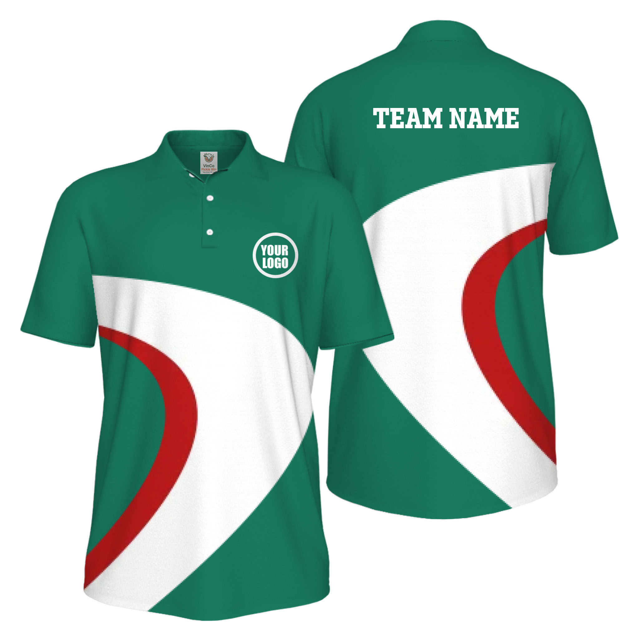 Picklewin Custom Pickleball Team UV Protection Mens Polo Shirt