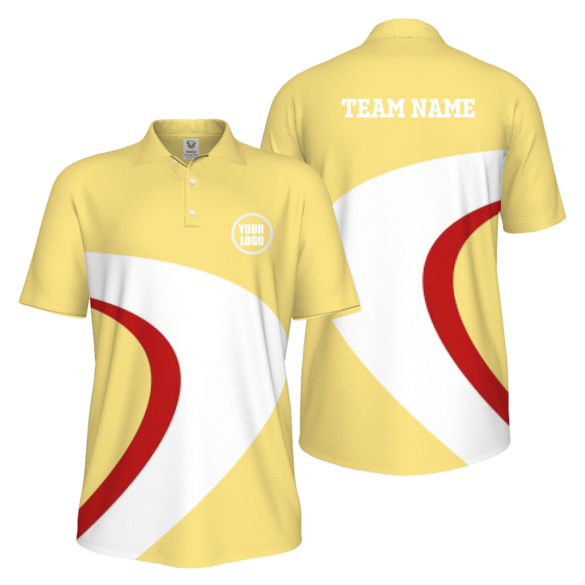 Picklewin Custom Pickleball Team UV Protection Mens Polo Shirt