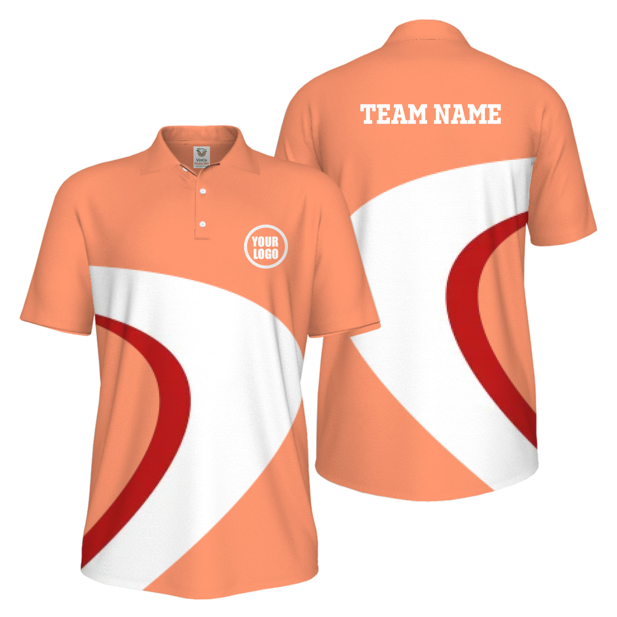 Picklewin Custom Pickleball Team UV Protection Mens Polo Shirt