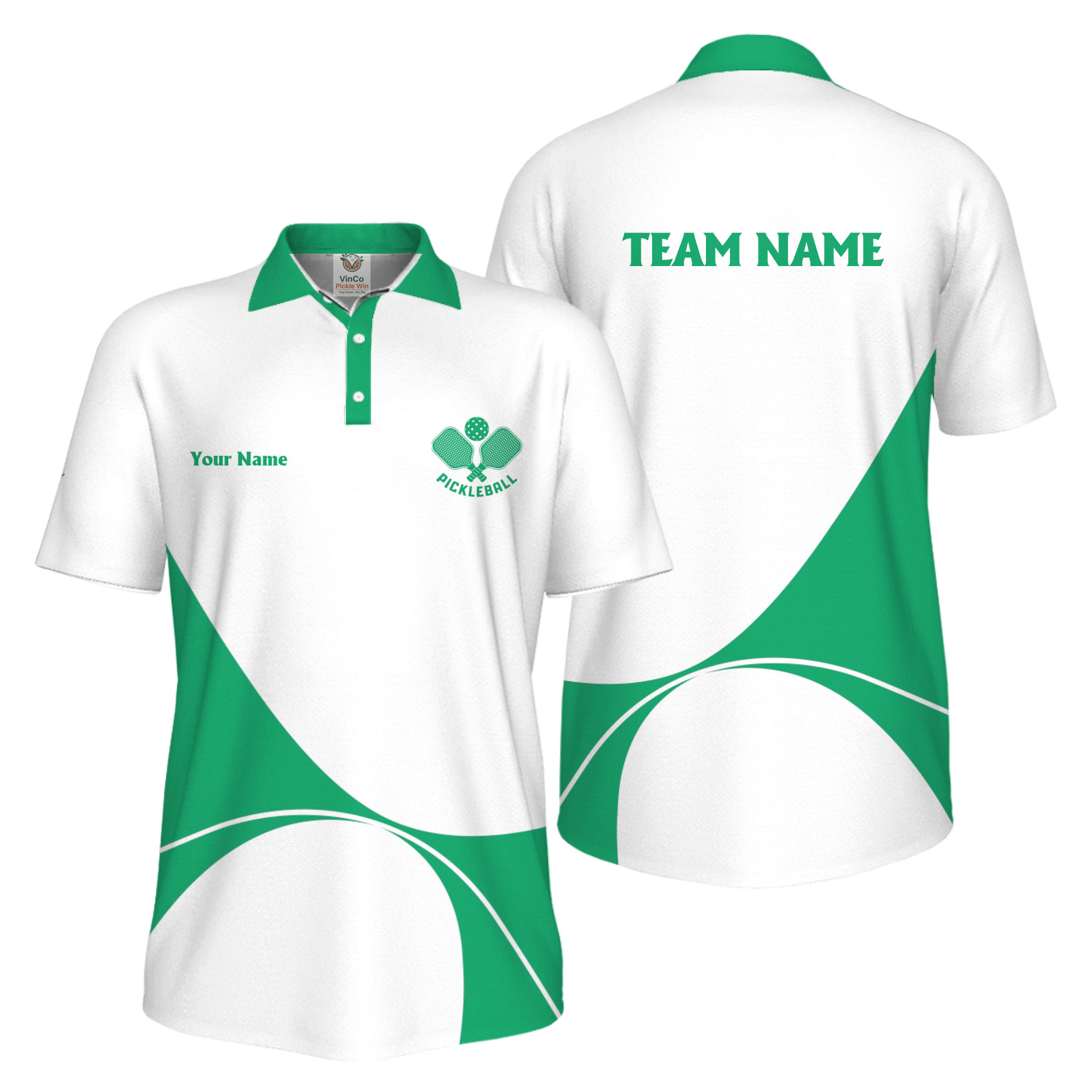 Picklewin Custom Pickleball Tournament UV Protection Men Polo Shirt For Teams