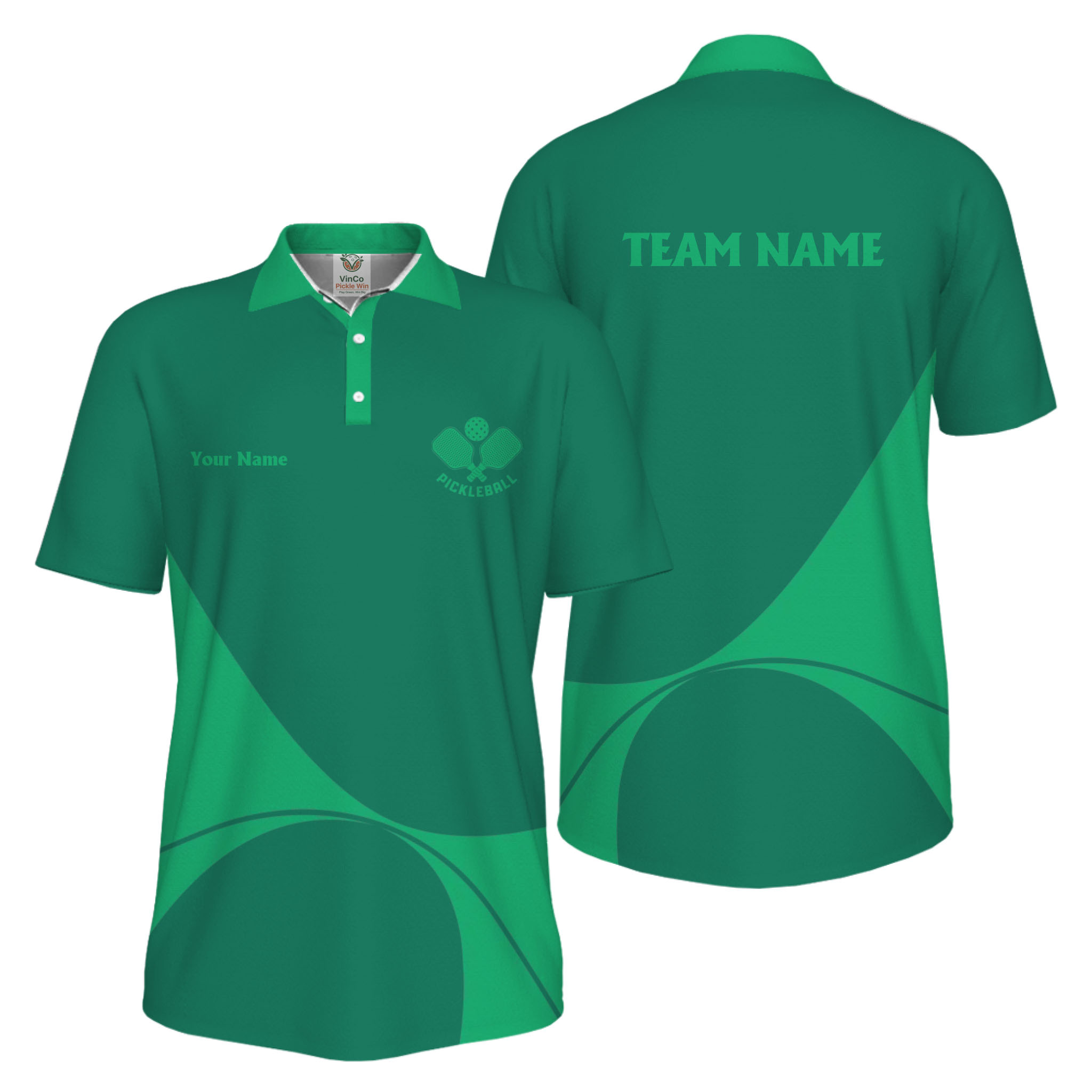 Picklewin Custom Pickleball Tournament UV Protection Men Polo Shirt For Teams