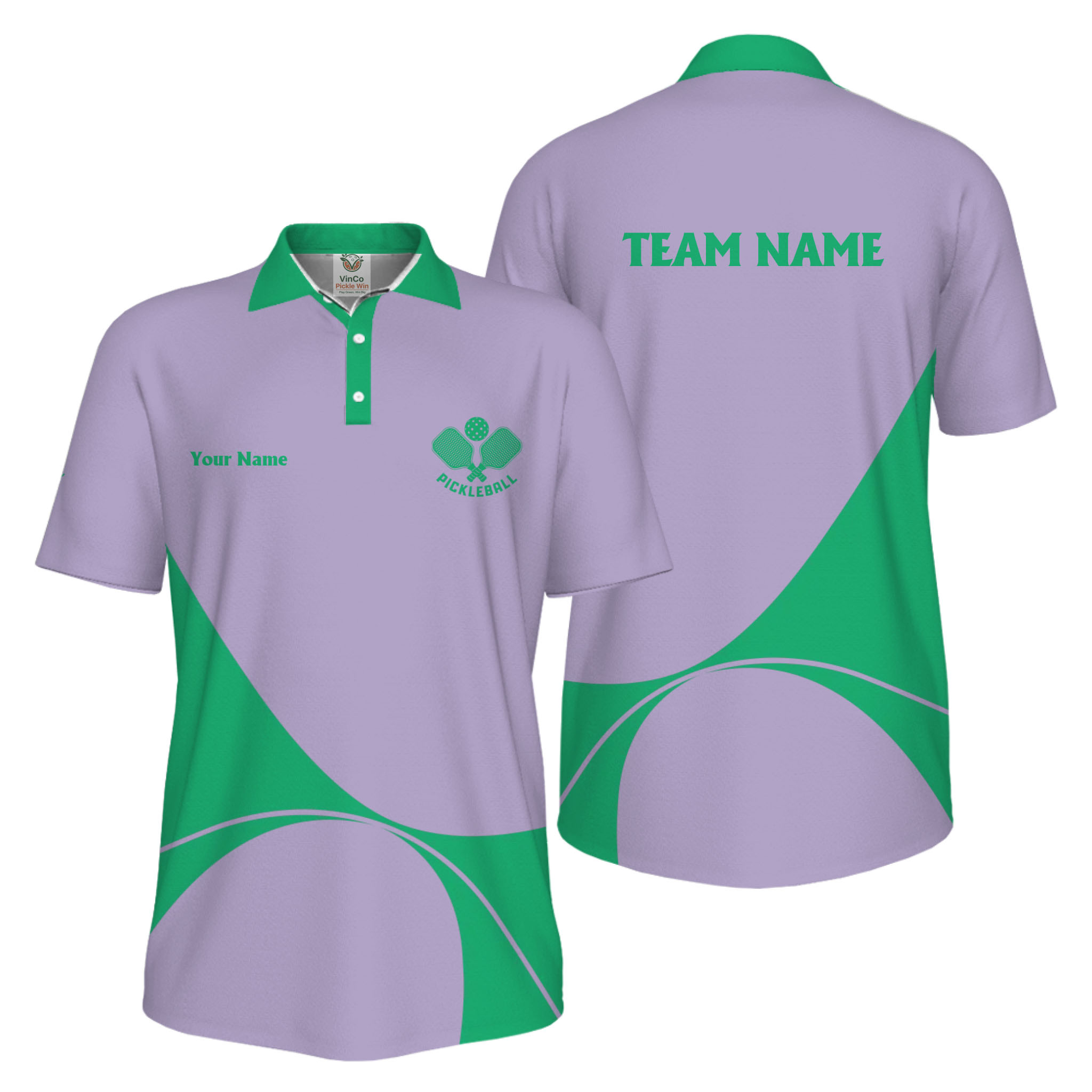 Picklewin Custom Pickleball Tournament UV Protection Men Polo Shirt For Teams