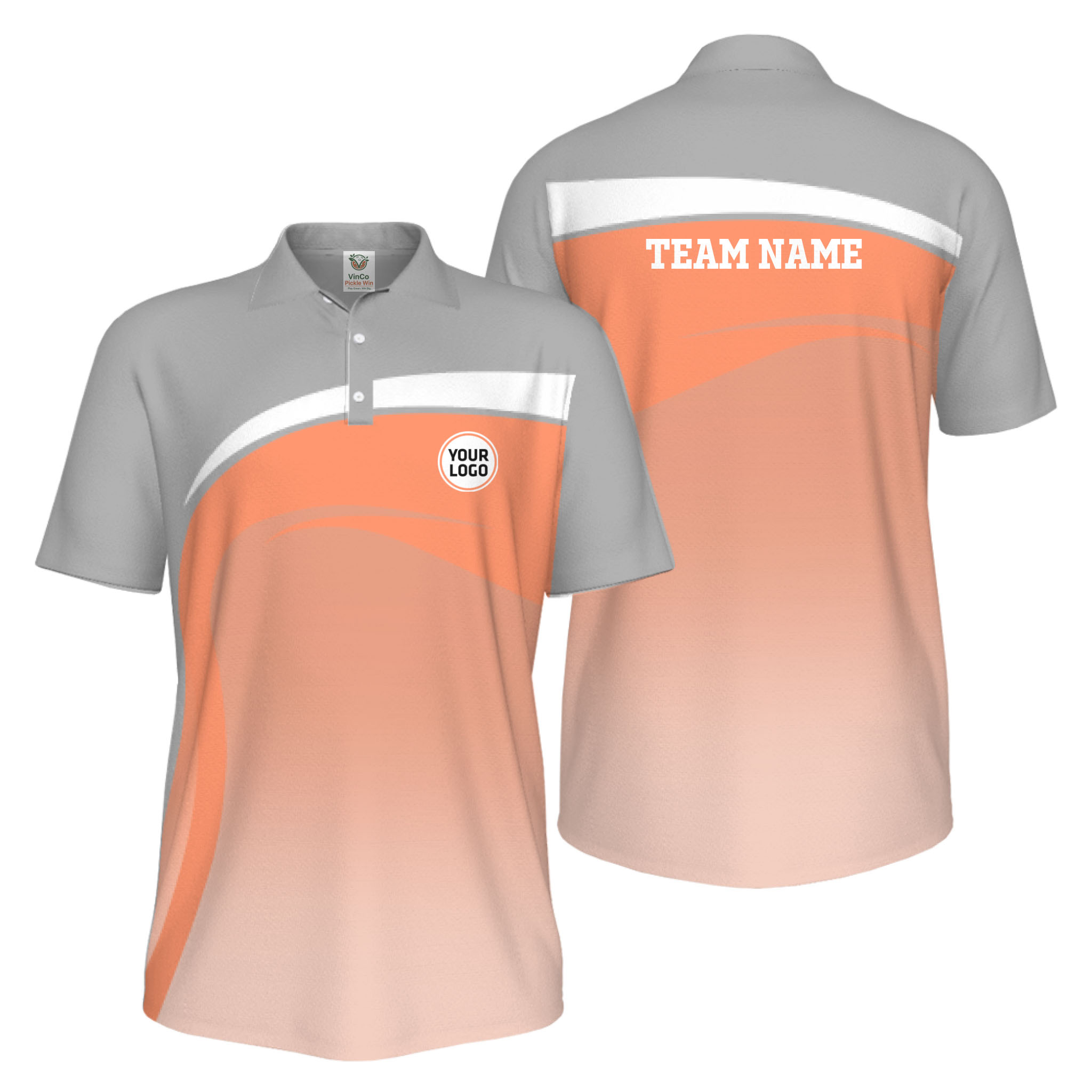 Picklewin Custom Polo Shirt For Men With Sport Logo And Preview