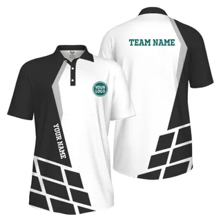 Picklewin Custom Polo Shirt For Men With Sport Logo Live Preview  – alternate