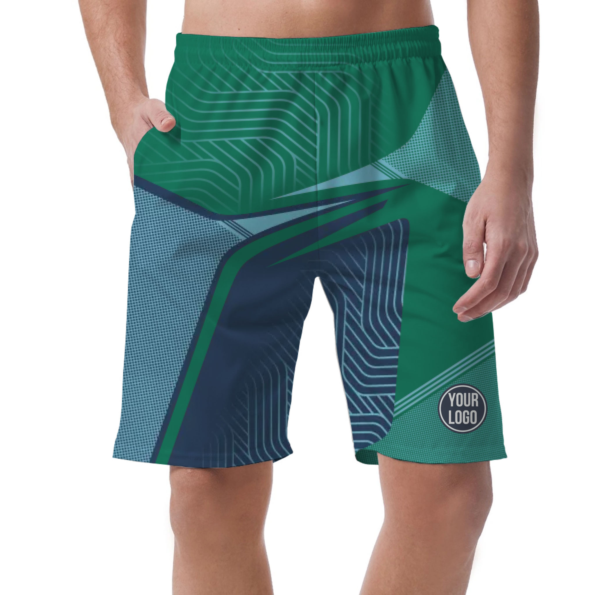 Picklewin Custom Sport Logo Men's Short Pants With Preview Bulk Price