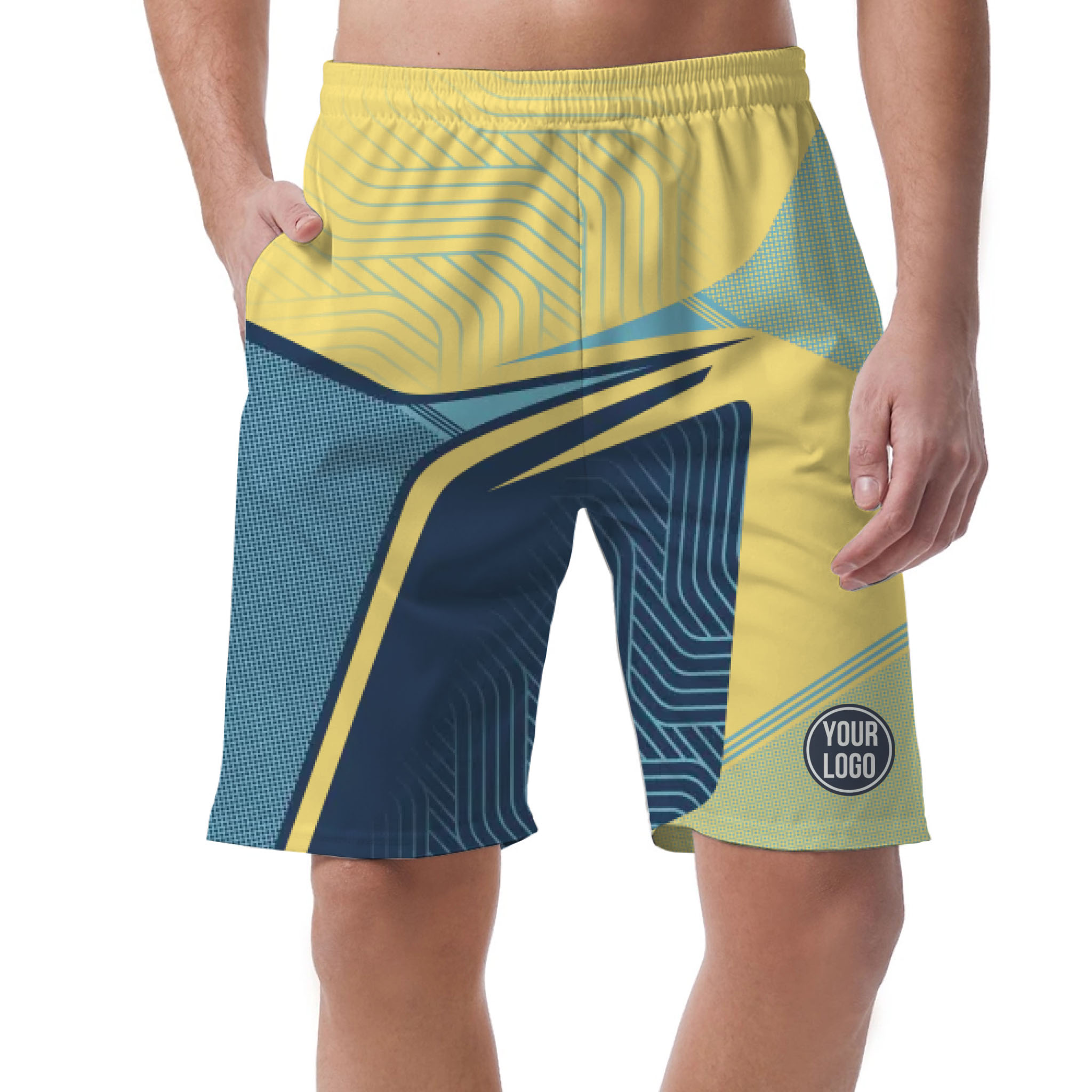 Picklewin Custom Sport Logo Men's Short Pants With Preview Bulk Price