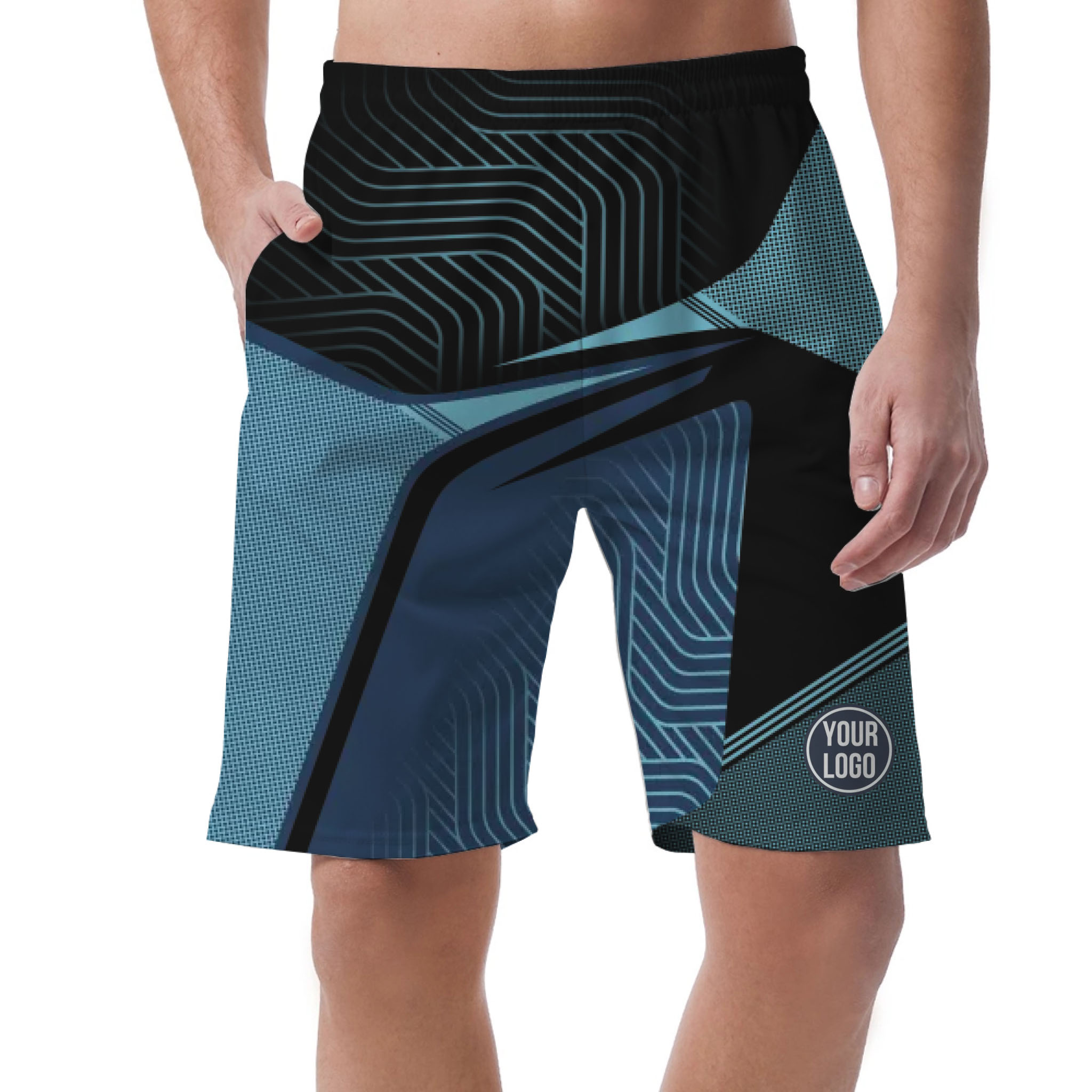 Picklewin Custom Sport Logo Men's Short Pants With Preview Bulk Price