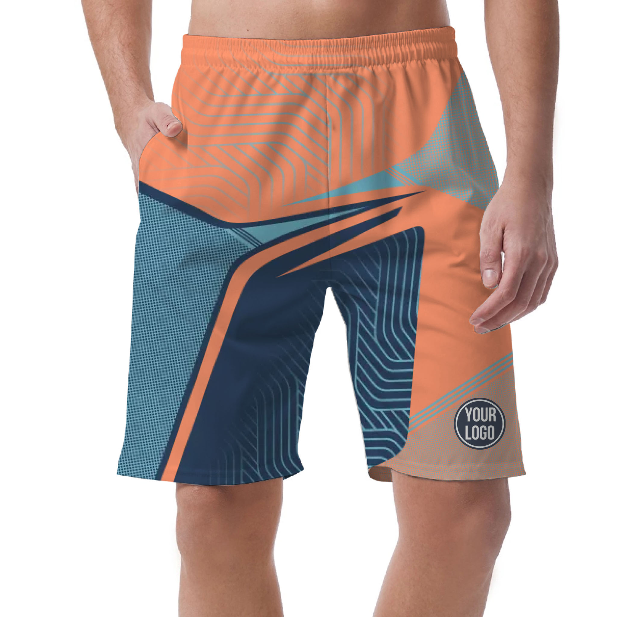 Picklewin Custom Sport Logo Men's Short Pants With Preview Bulk Price