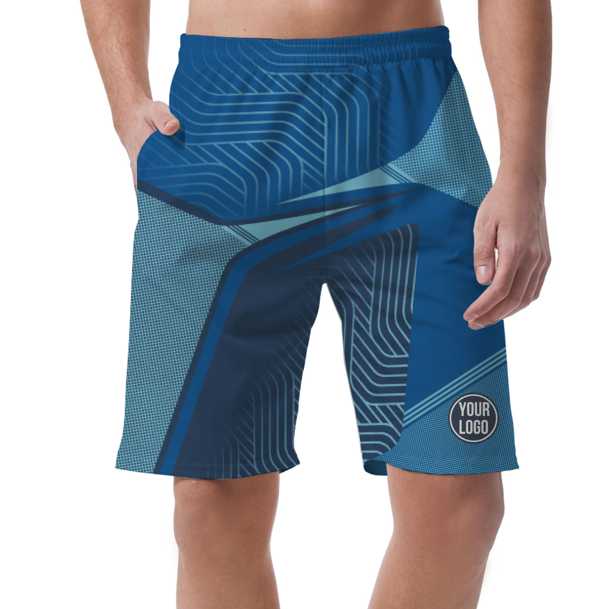 Picklewin Custom Sport Logo Men's Short Pants With Preview Bulk Price