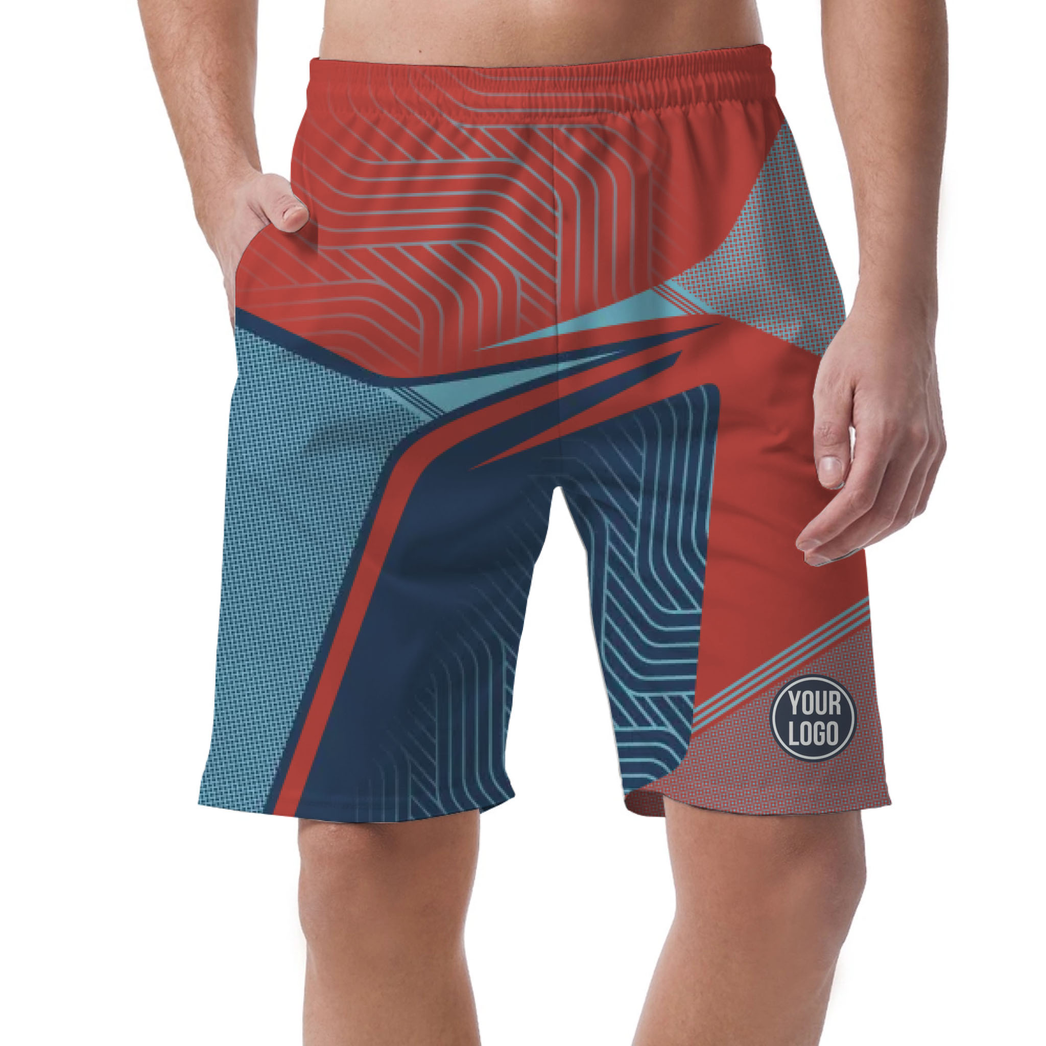 Picklewin Custom Sport Logo Men's Short Pants With Preview Bulk Price