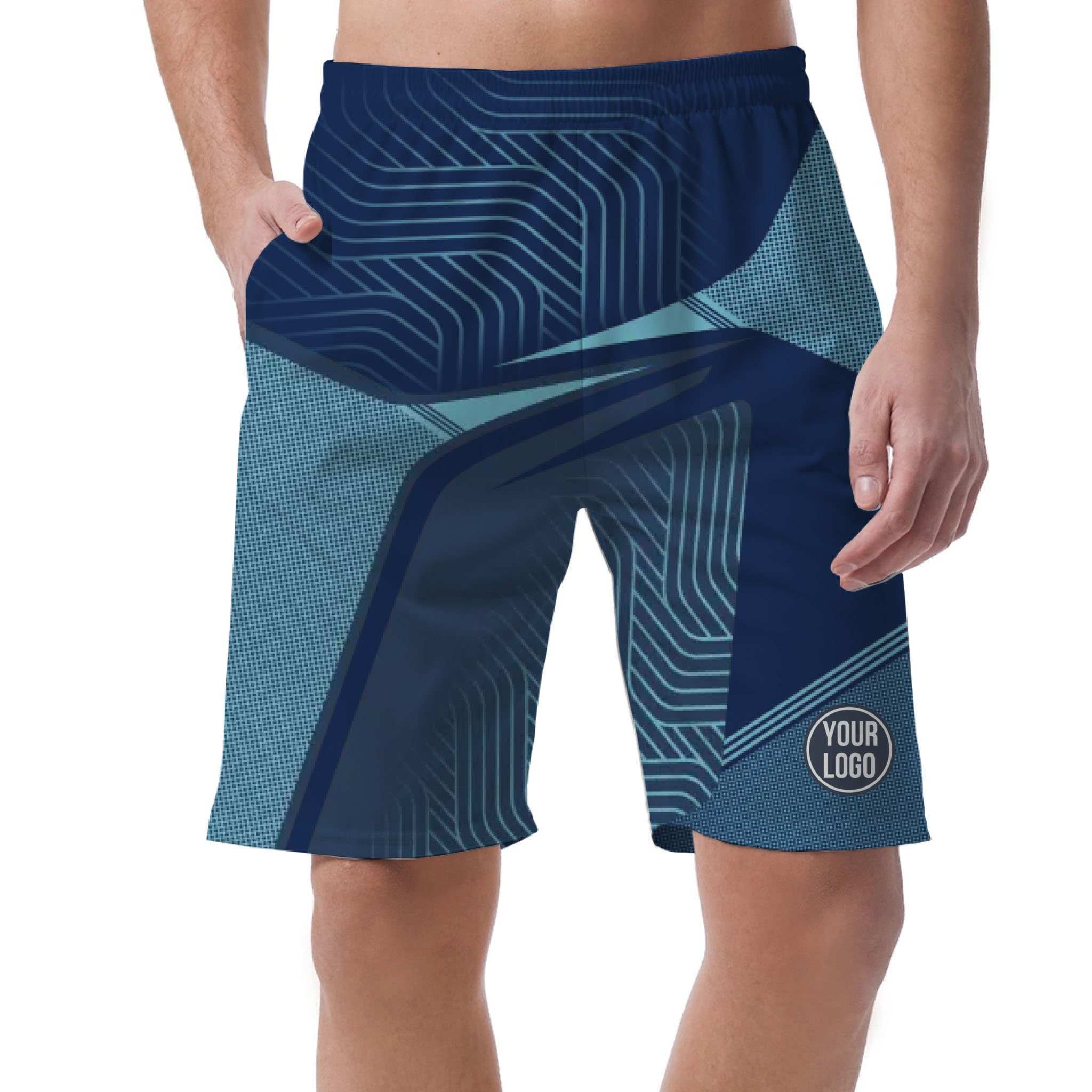 Picklewin Custom Sport Logo Men's Short Pants With Preview Bulk Price