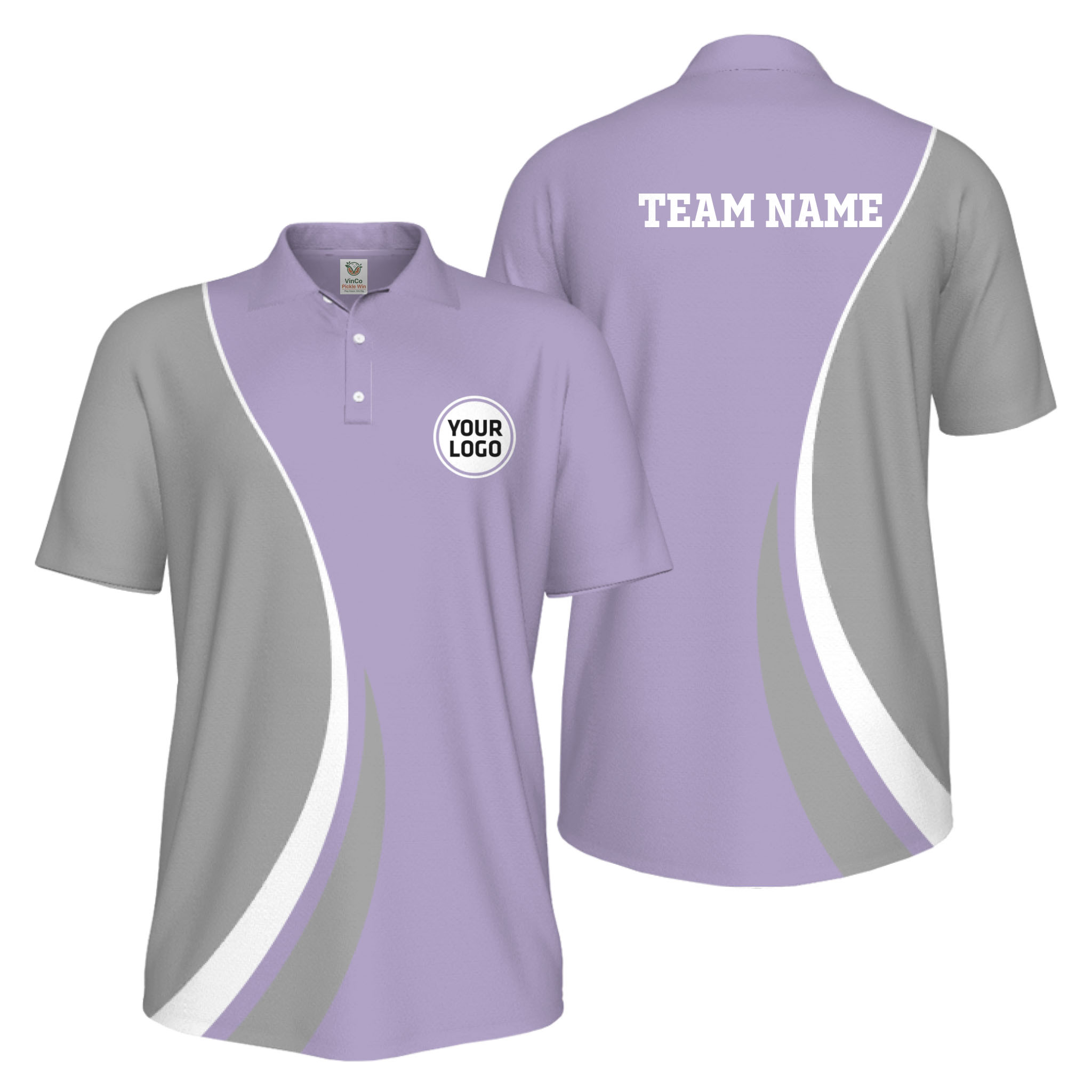 Picklewin Custom Sport Logo Polo Shirt For Men Live Preview Bulk Discount