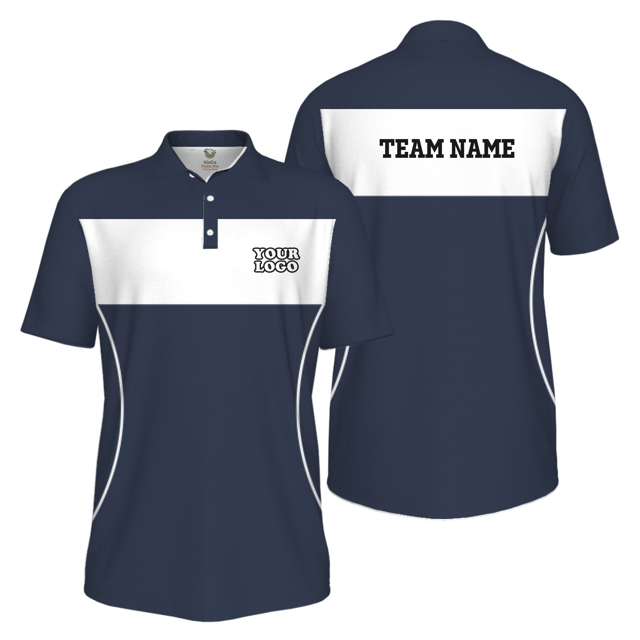 Picklewin Custom Sport UV Protection Men Polo Shirt With Logo And Team Name