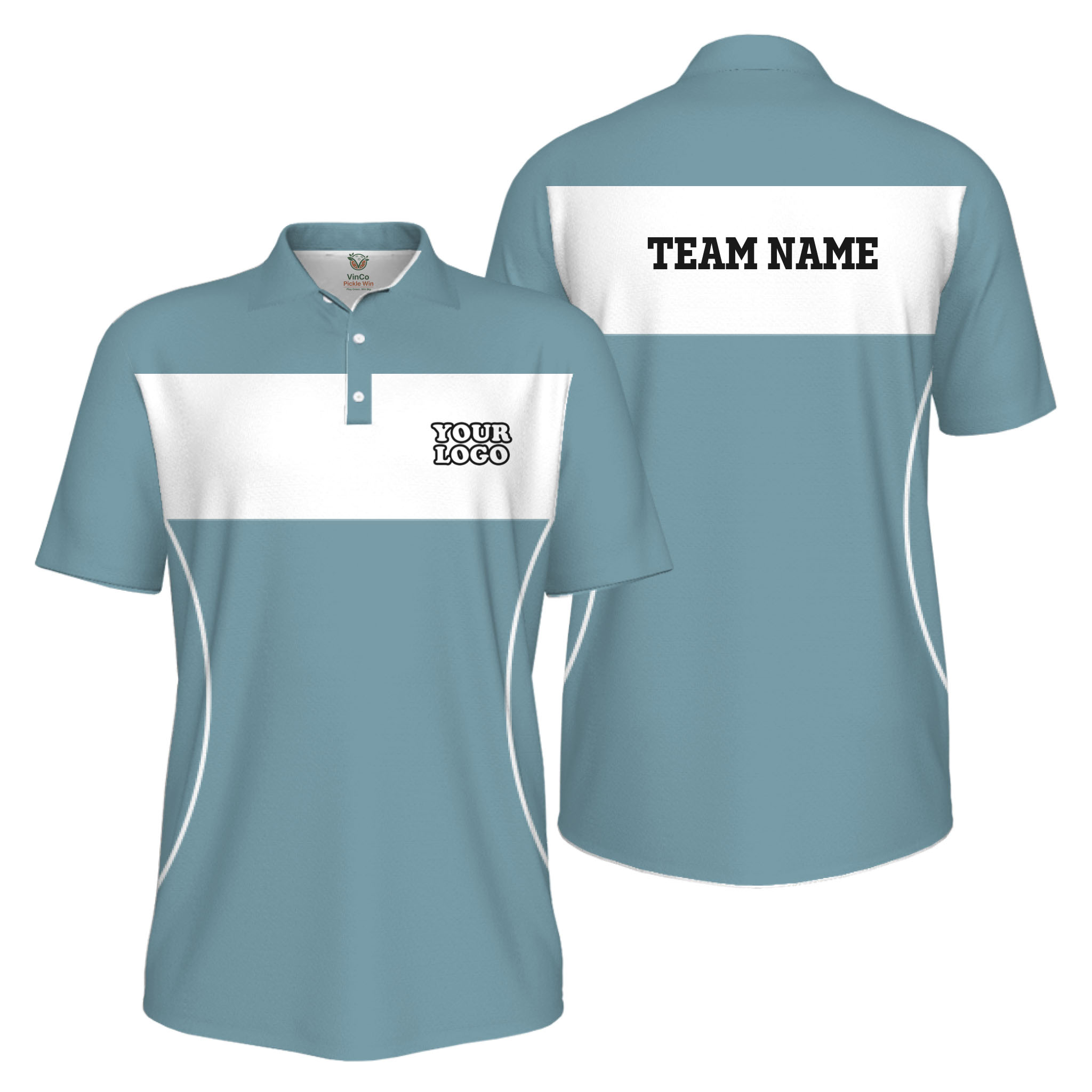 Picklewin Custom Sport UV Protection Men Polo Shirt With Logo And Team Name